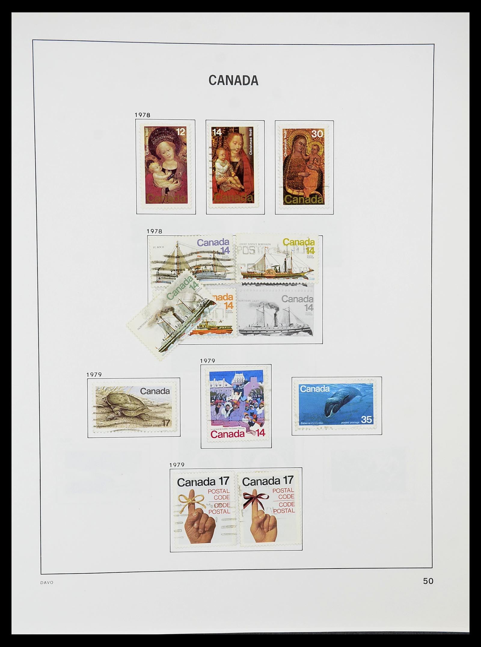 34692 057 - Postzegelverzameling 34692 Canada 1858-1989.