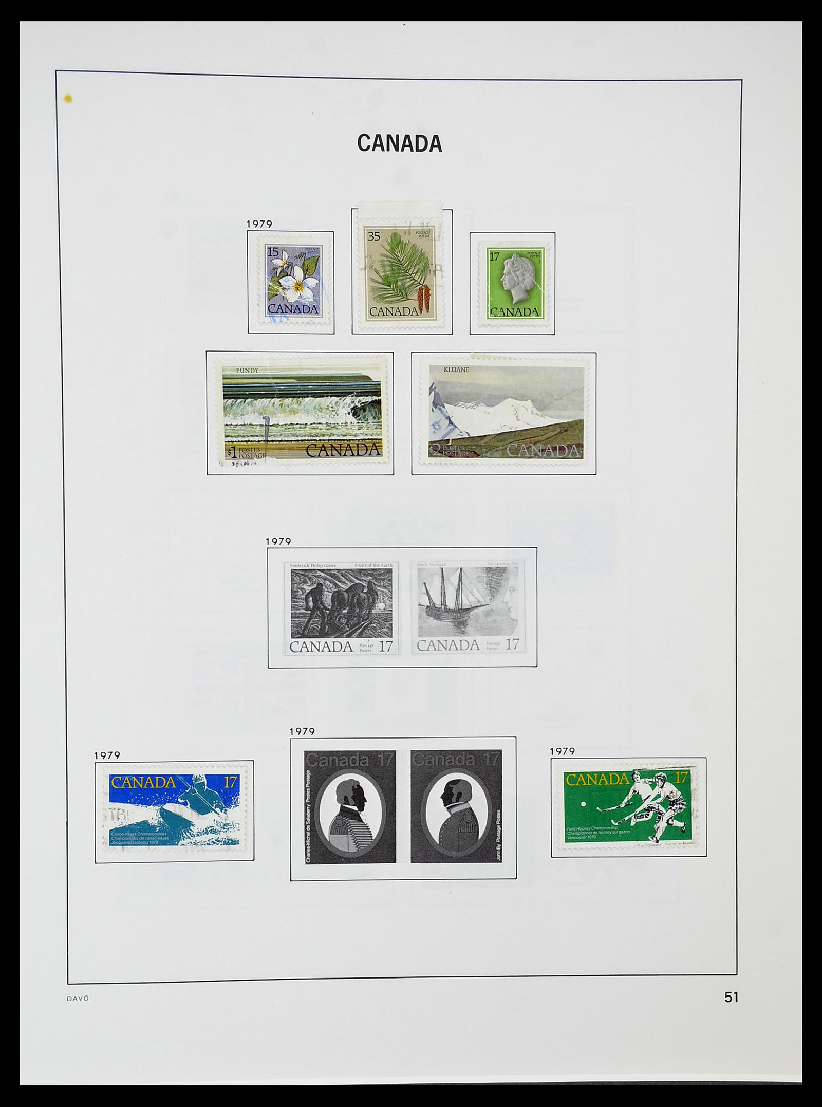 34692 058 - Postzegelverzameling 34692 Canada 1858-1989.