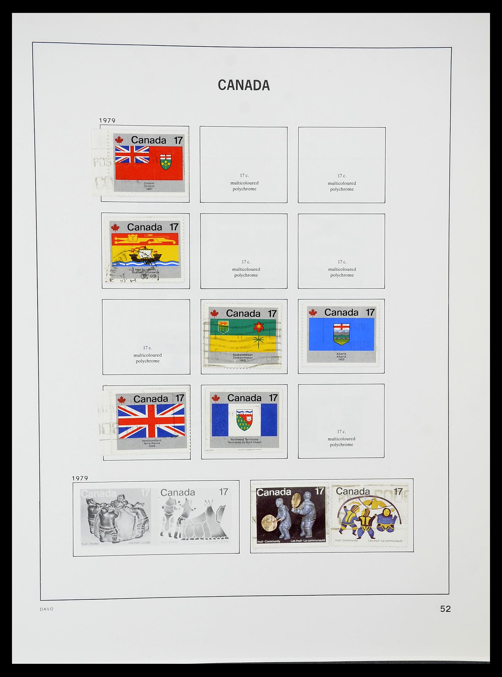 34692 059 - Postzegelverzameling 34692 Canada 1858-1989.