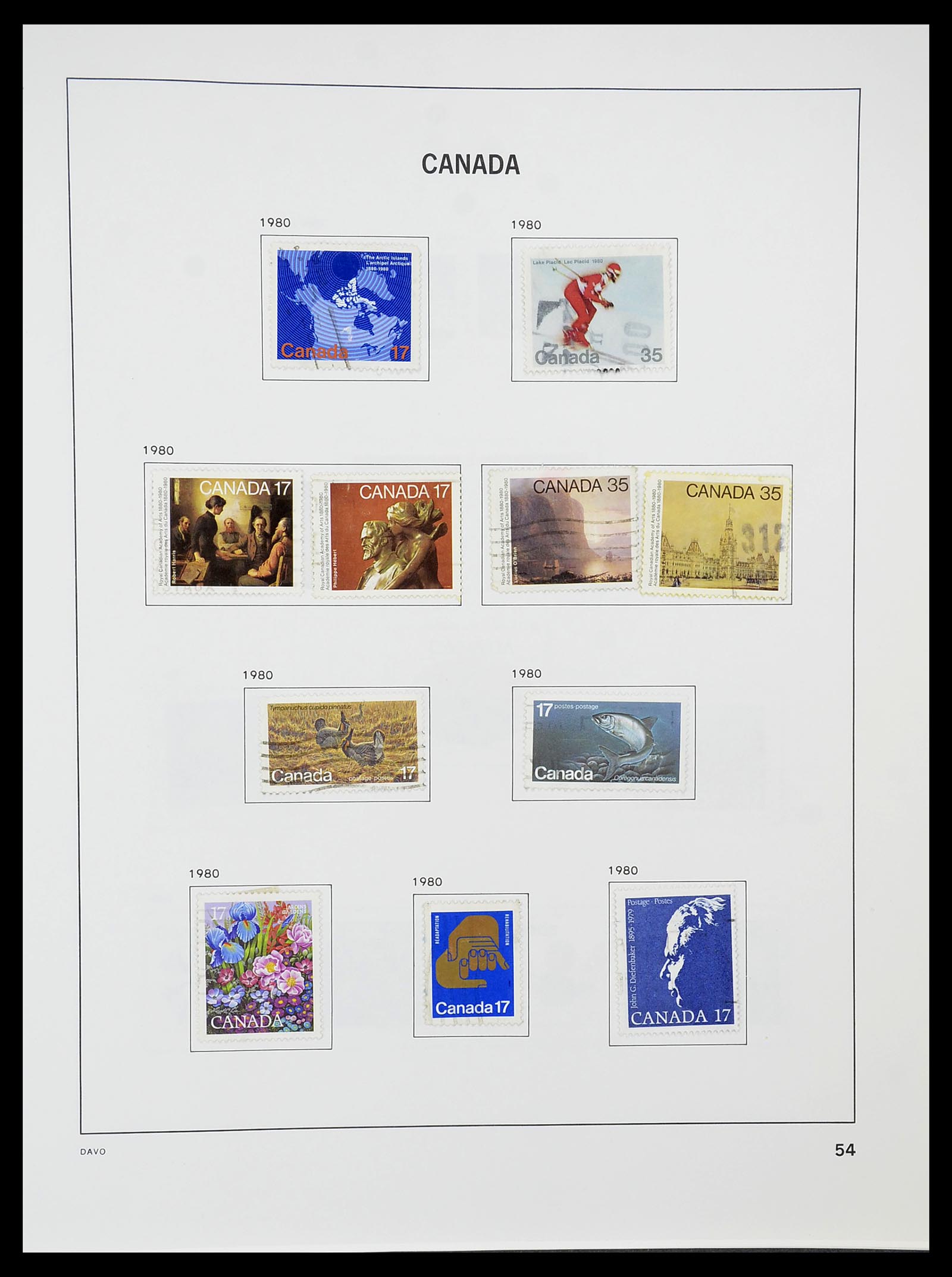 34692 061 - Postzegelverzameling 34692 Canada 1858-1989.