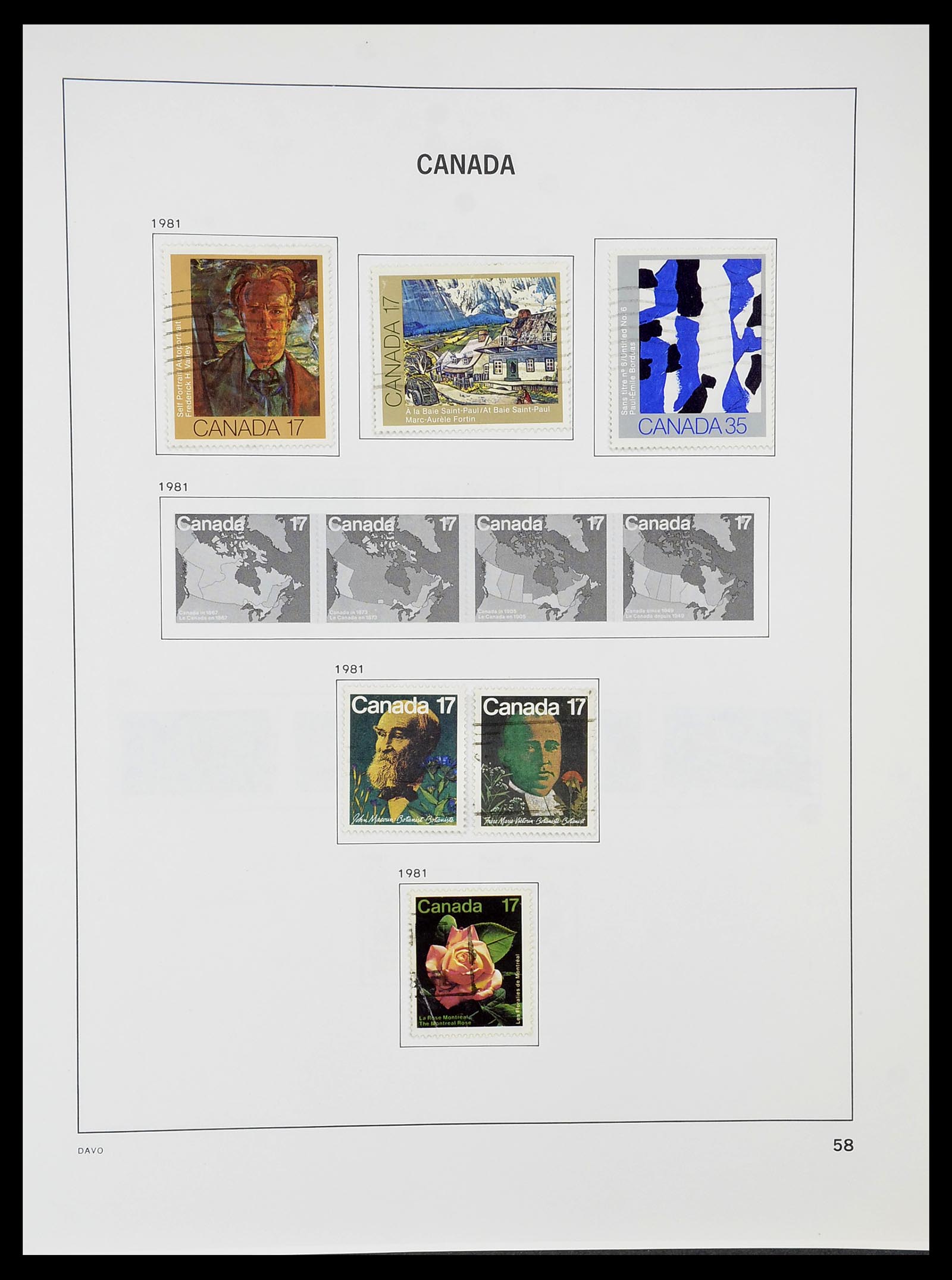 34692 065 - Postzegelverzameling 34692 Canada 1858-1989.