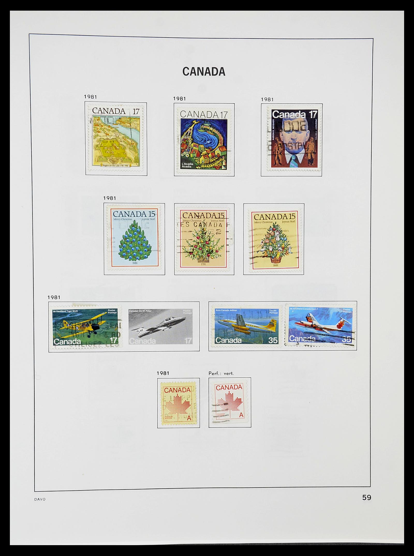 34692 066 - Postzegelverzameling 34692 Canada 1858-1989.