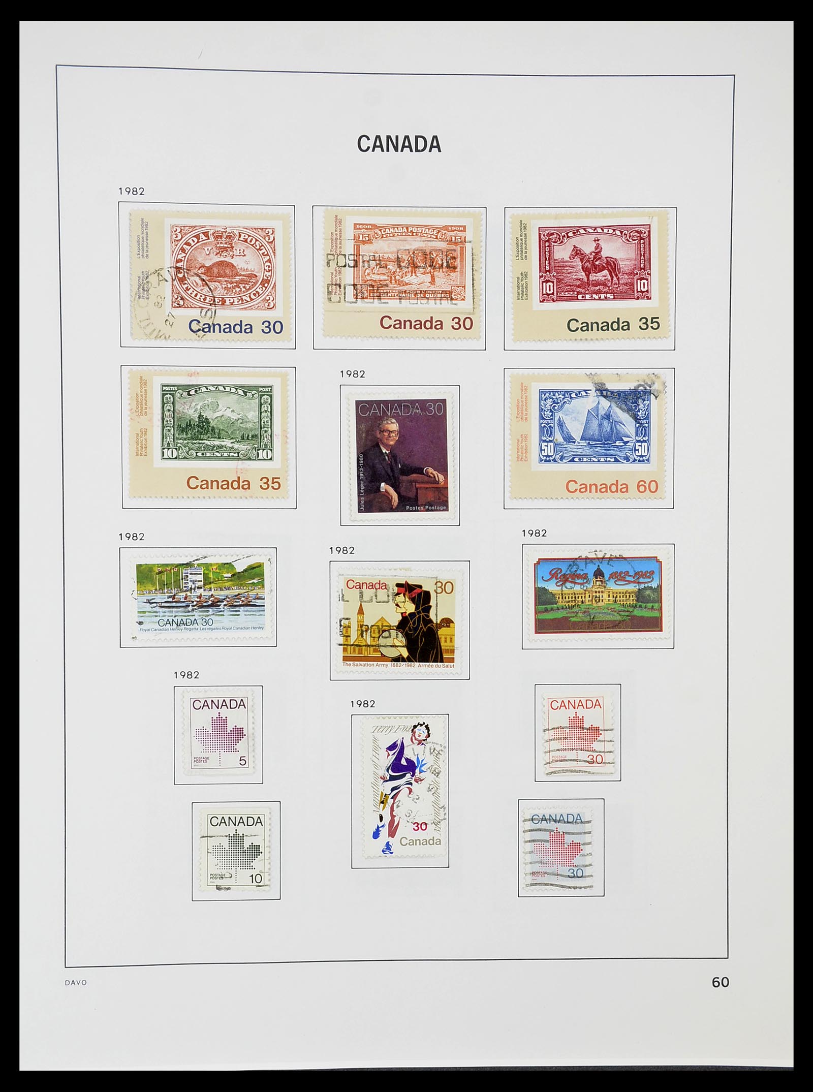 34692 067 - Postzegelverzameling 34692 Canada 1858-1989.