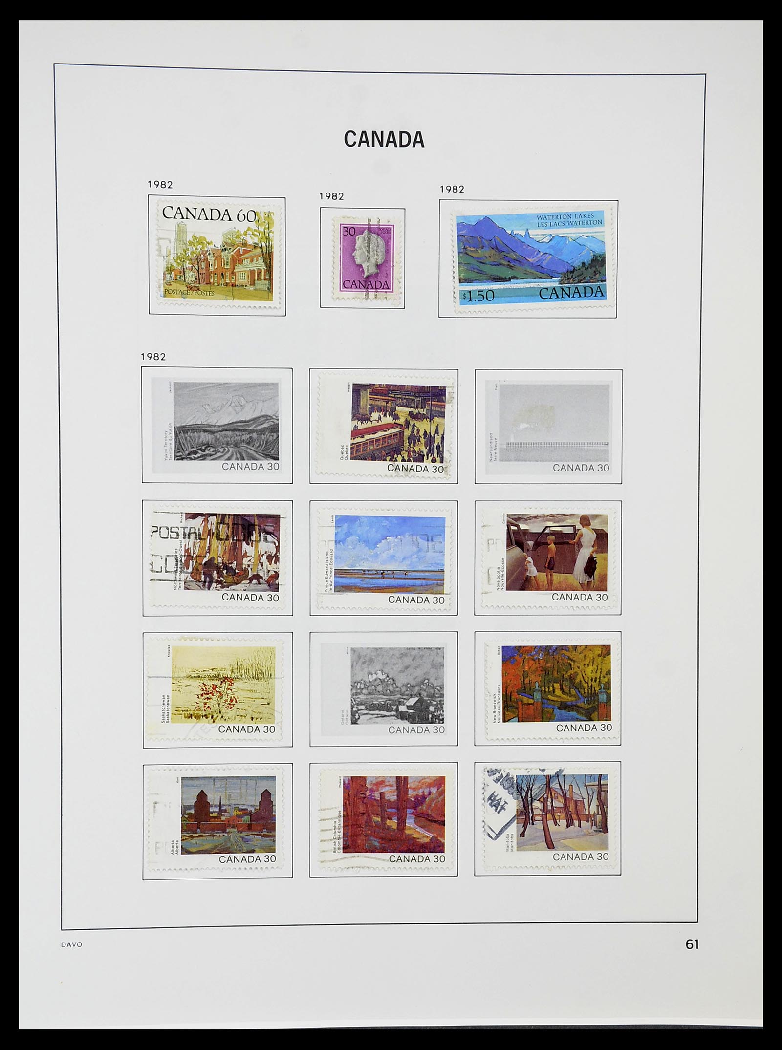 34692 068 - Postzegelverzameling 34692 Canada 1858-1989.