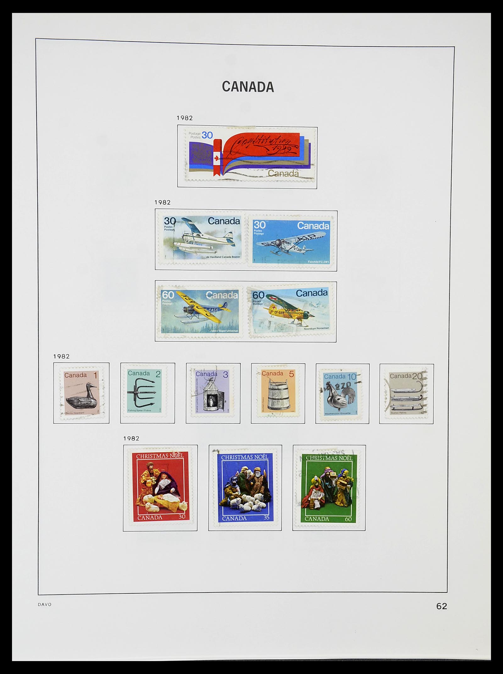 34692 069 - Postzegelverzameling 34692 Canada 1858-1989.