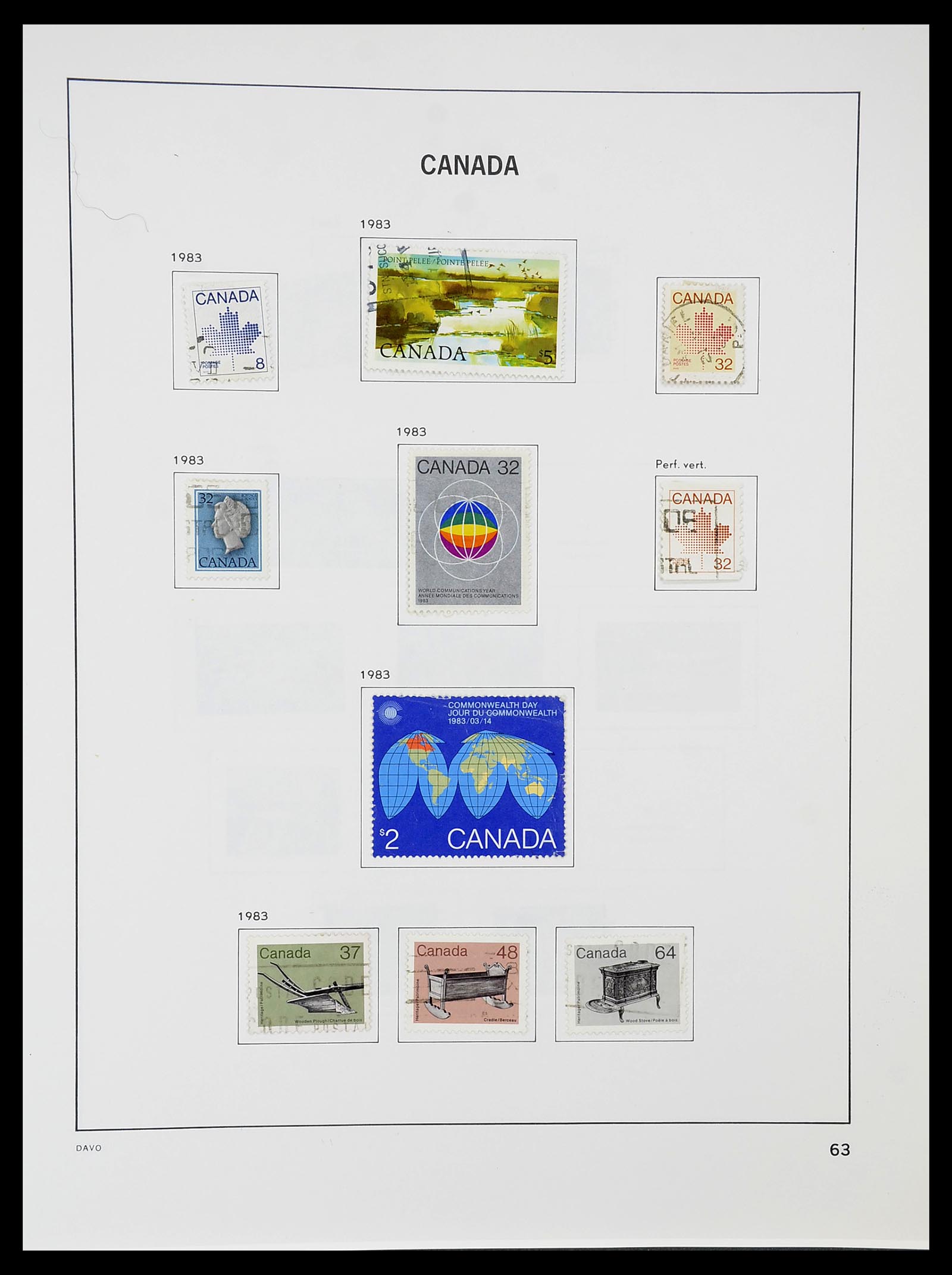 34692 070 - Postzegelverzameling 34692 Canada 1858-1989.