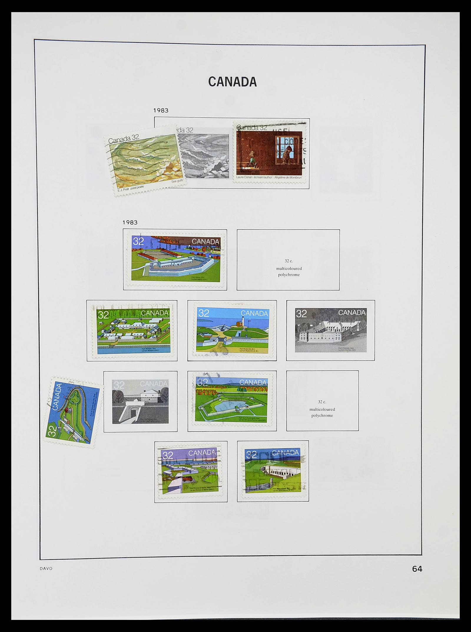 34692 071 - Postzegelverzameling 34692 Canada 1858-1989.