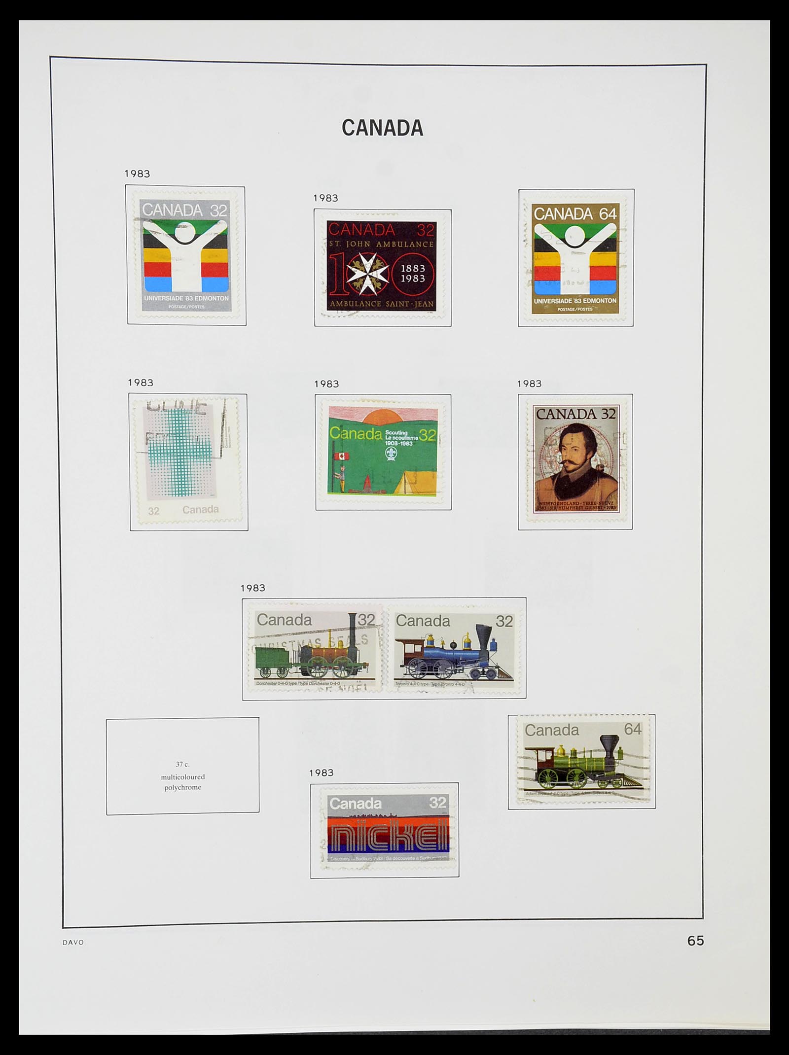34692 072 - Postzegelverzameling 34692 Canada 1858-1989.