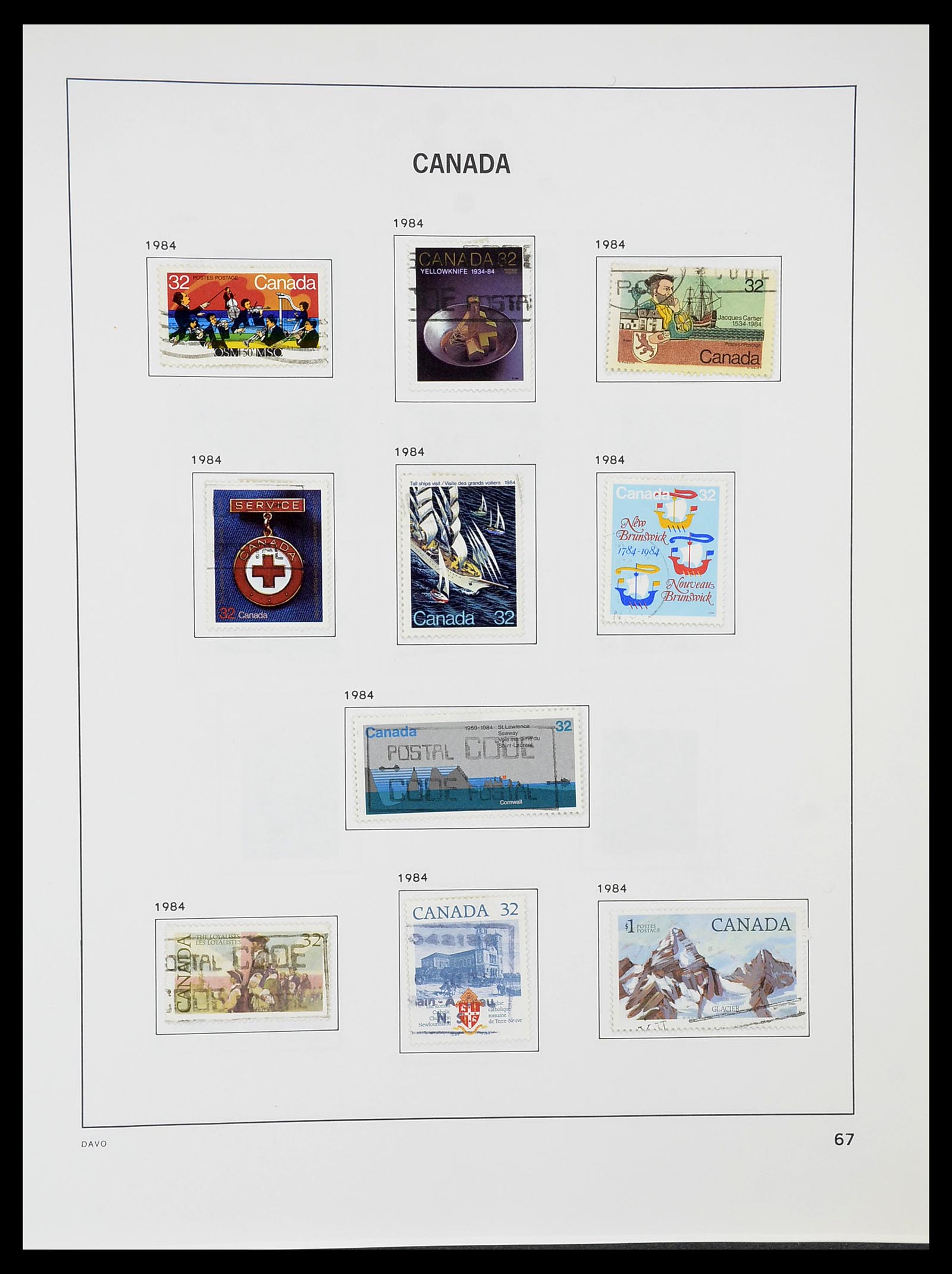 34692 074 - Postzegelverzameling 34692 Canada 1858-1989.