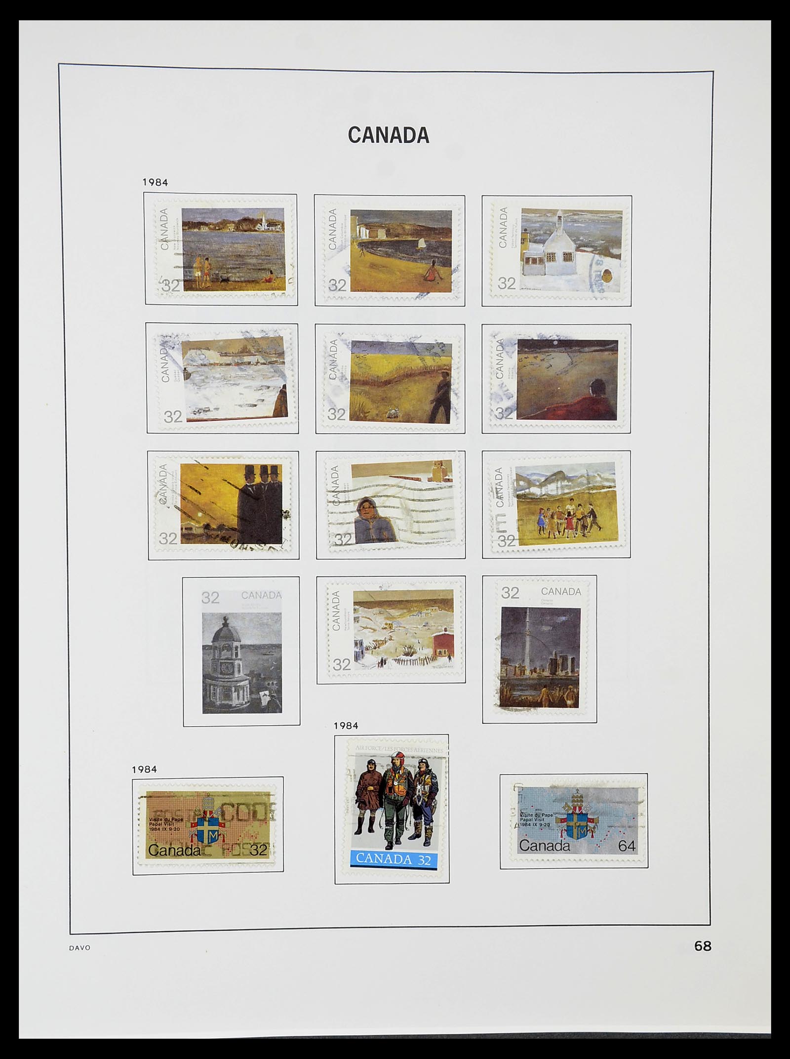 34692 075 - Postzegelverzameling 34692 Canada 1858-1989.