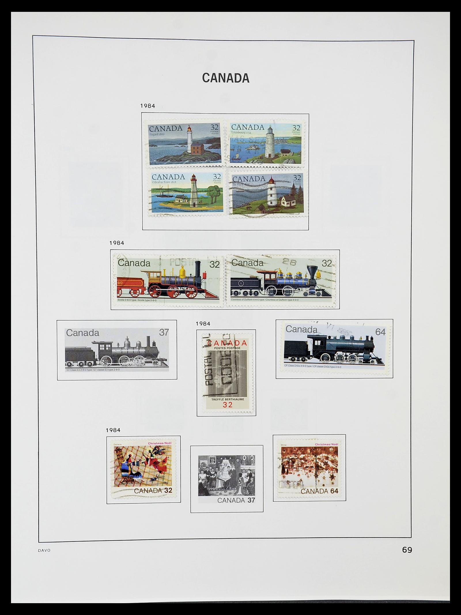 34692 076 - Postzegelverzameling 34692 Canada 1858-1989.