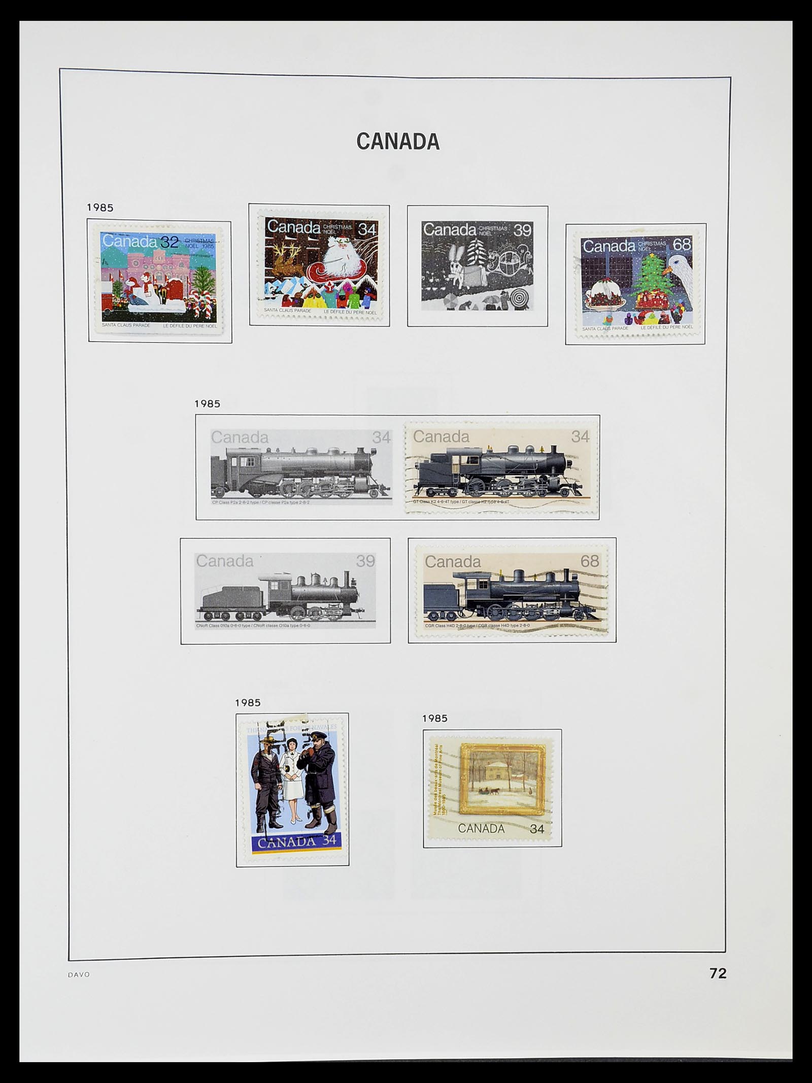 34692 079 - Postzegelverzameling 34692 Canada 1858-1989.