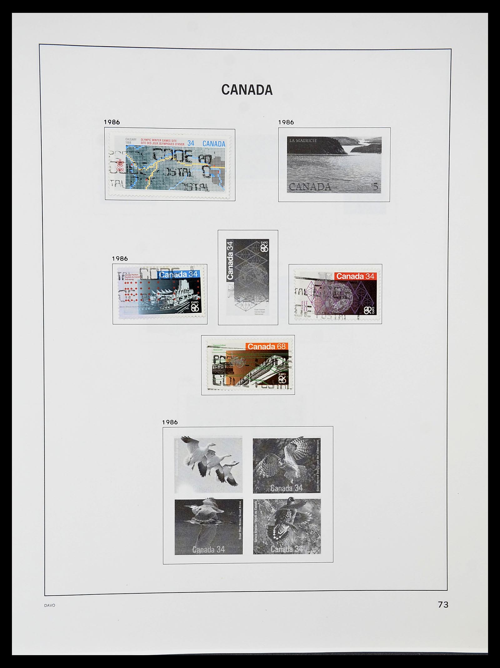 34692 080 - Postzegelverzameling 34692 Canada 1858-1989.