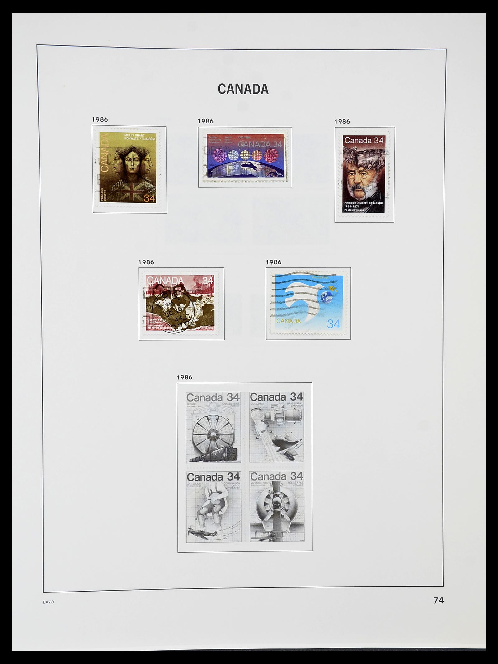 34692 081 - Postzegelverzameling 34692 Canada 1858-1989.