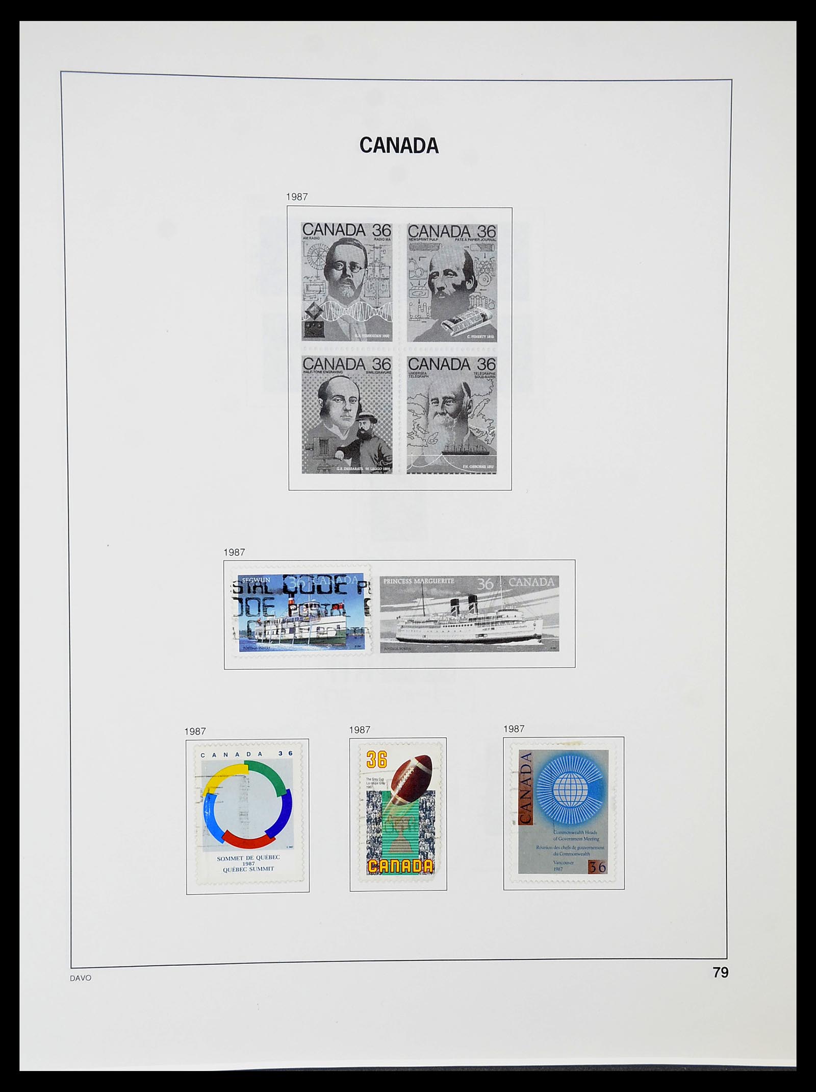 34692 086 - Postzegelverzameling 34692 Canada 1858-1989.