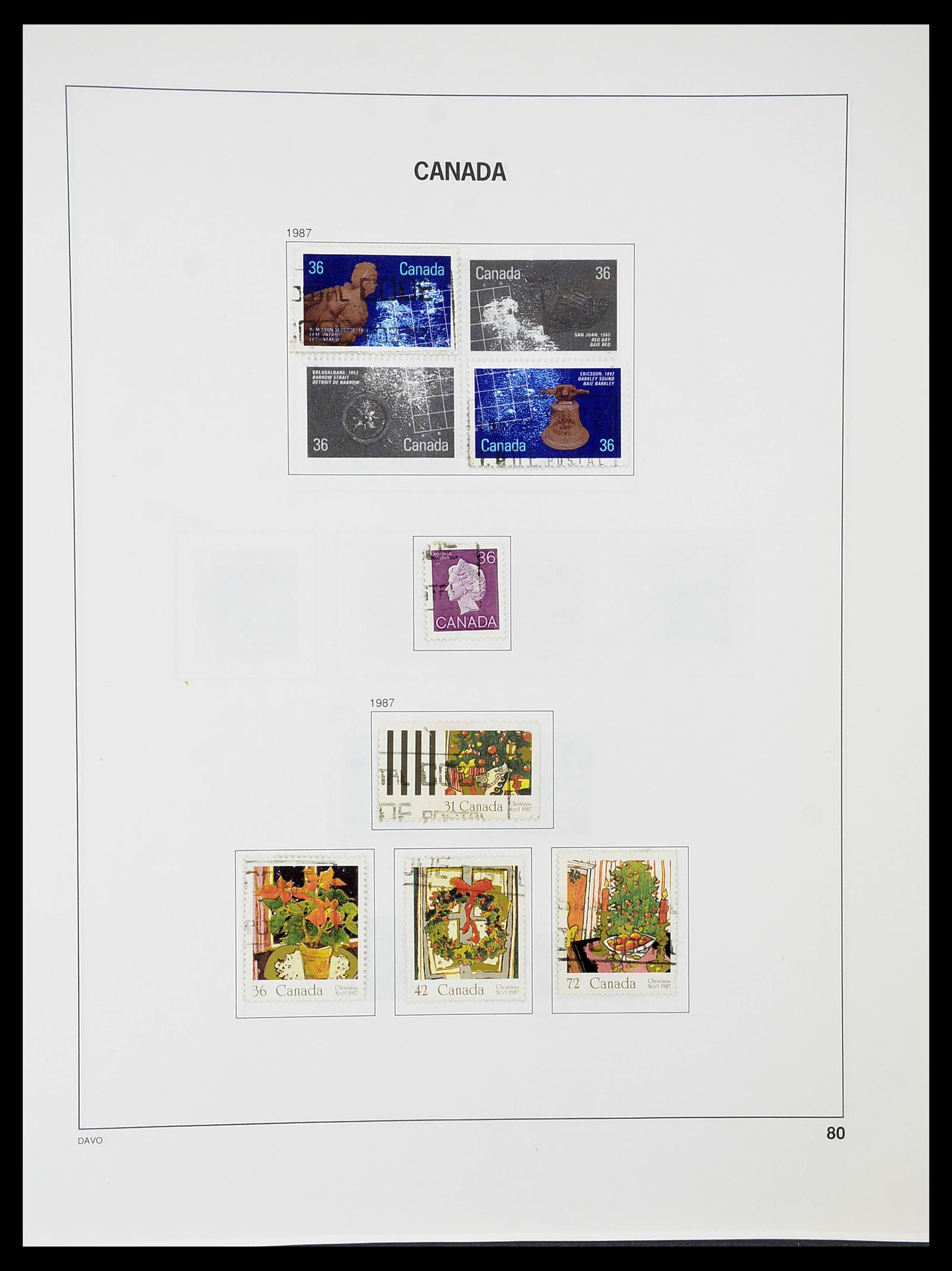 34692 087 - Postzegelverzameling 34692 Canada 1858-1989.