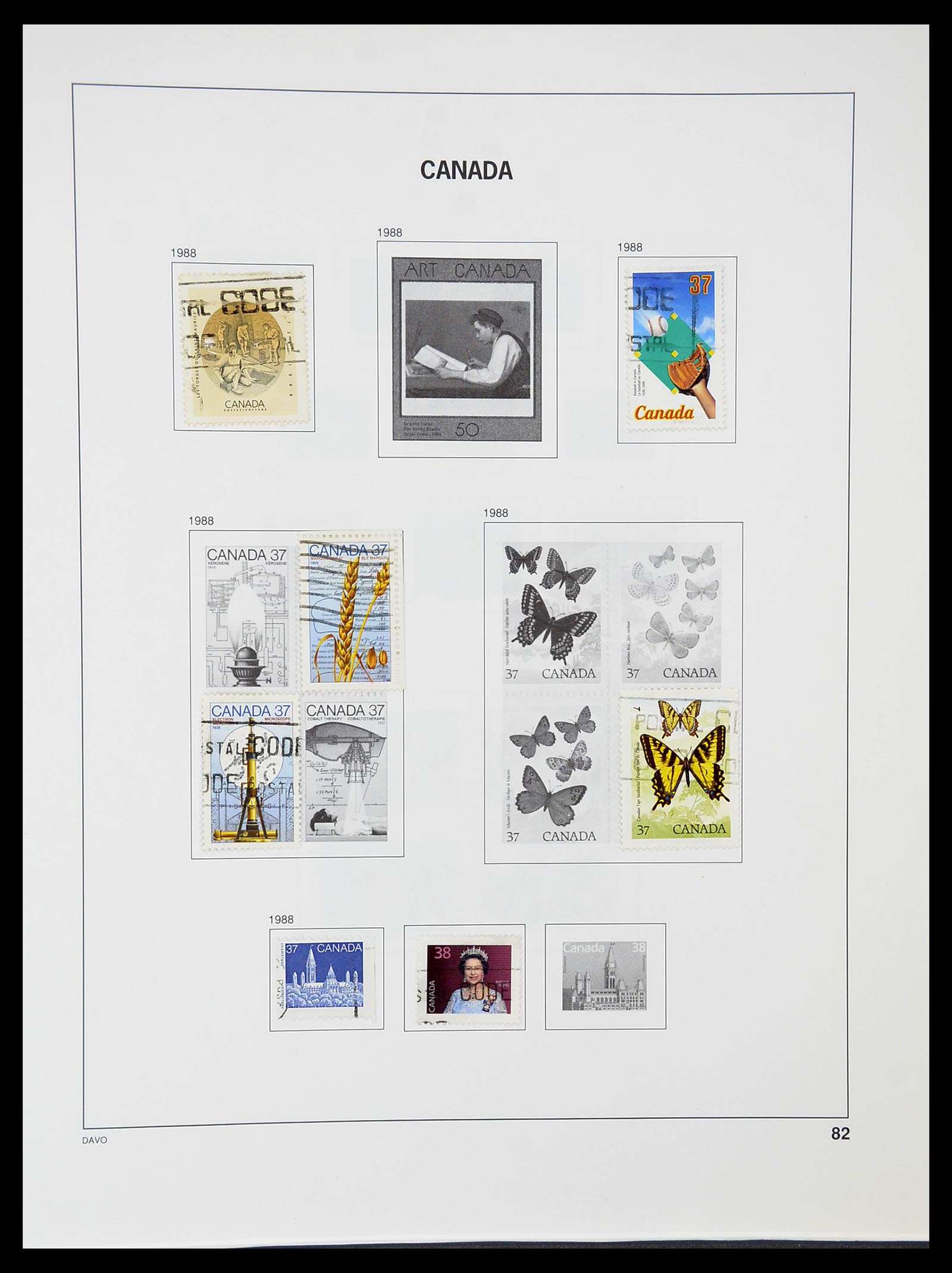 34692 089 - Postzegelverzameling 34692 Canada 1858-1989.