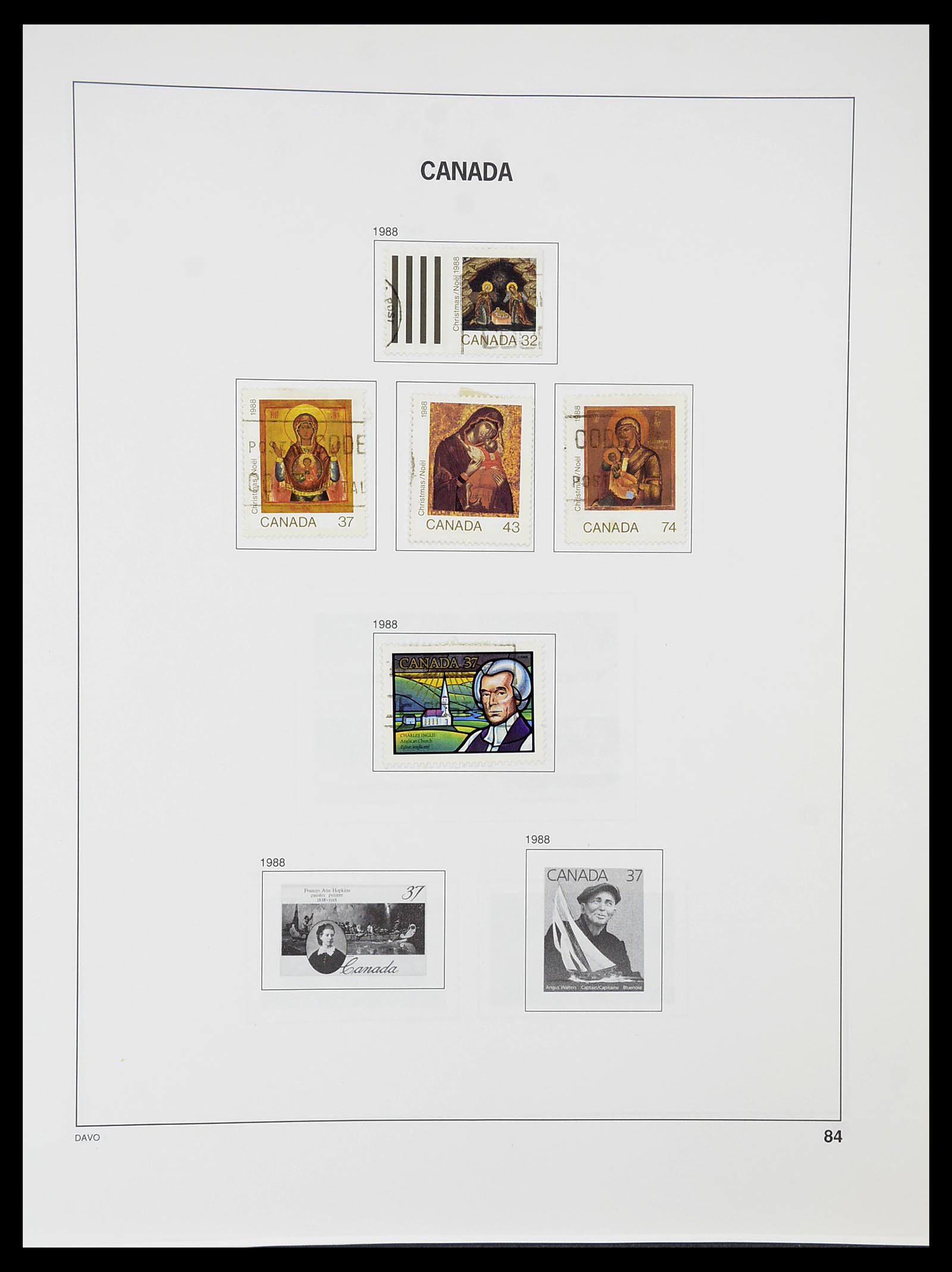 34692 091 - Postzegelverzameling 34692 Canada 1858-1989.