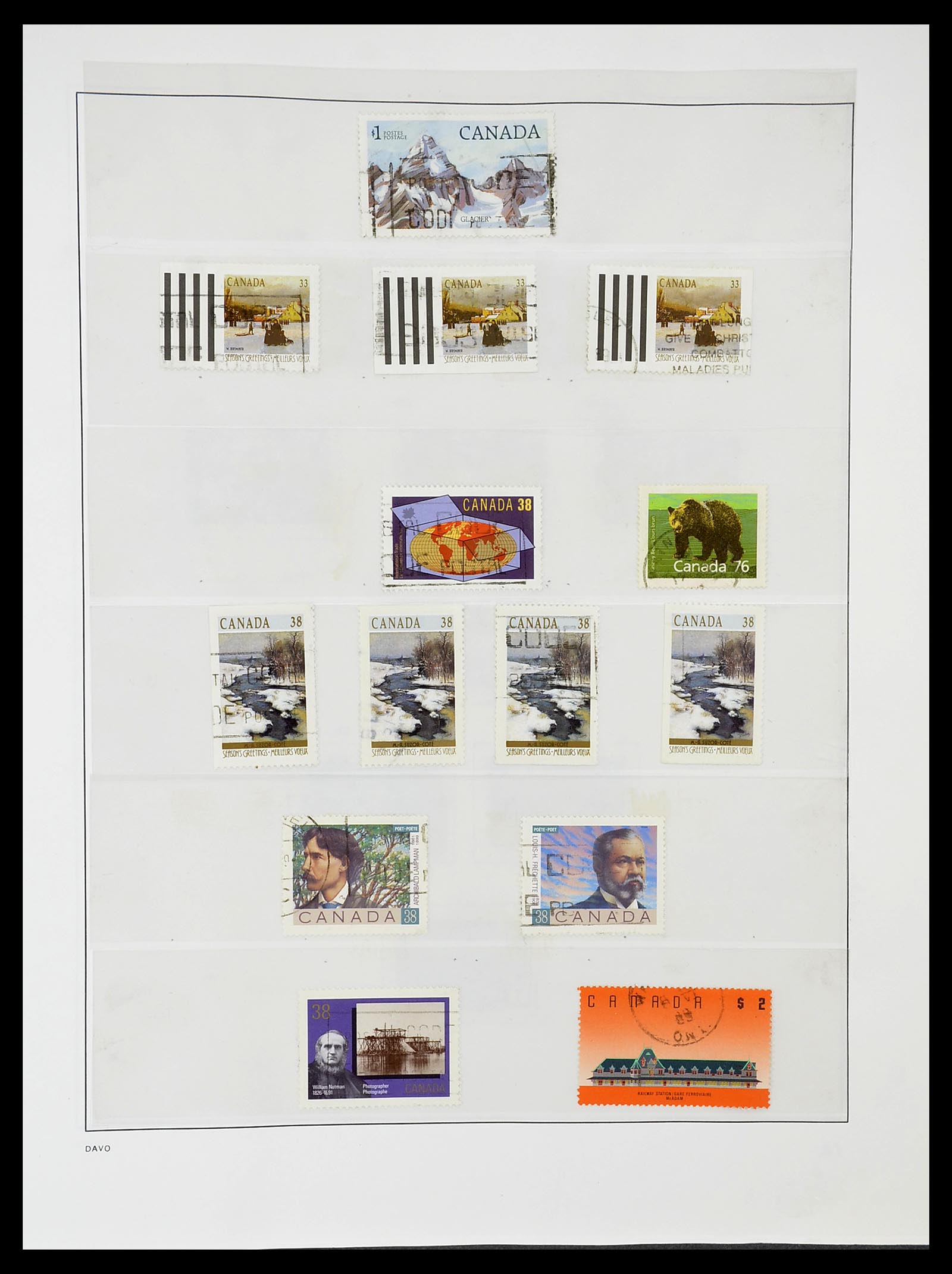 34692 093 - Postzegelverzameling 34692 Canada 1858-1989.