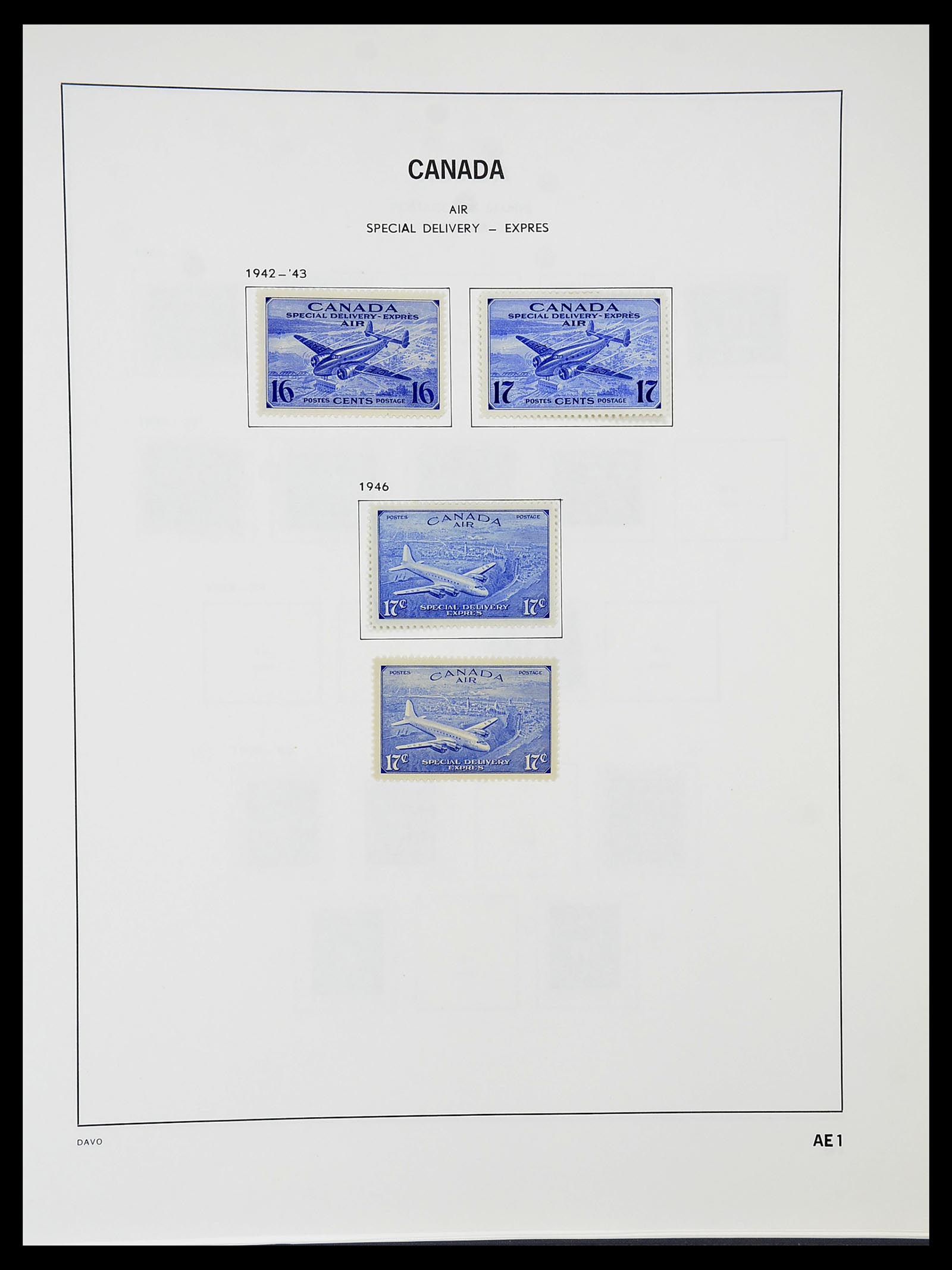 34692 095 - Postzegelverzameling 34692 Canada 1858-1989.