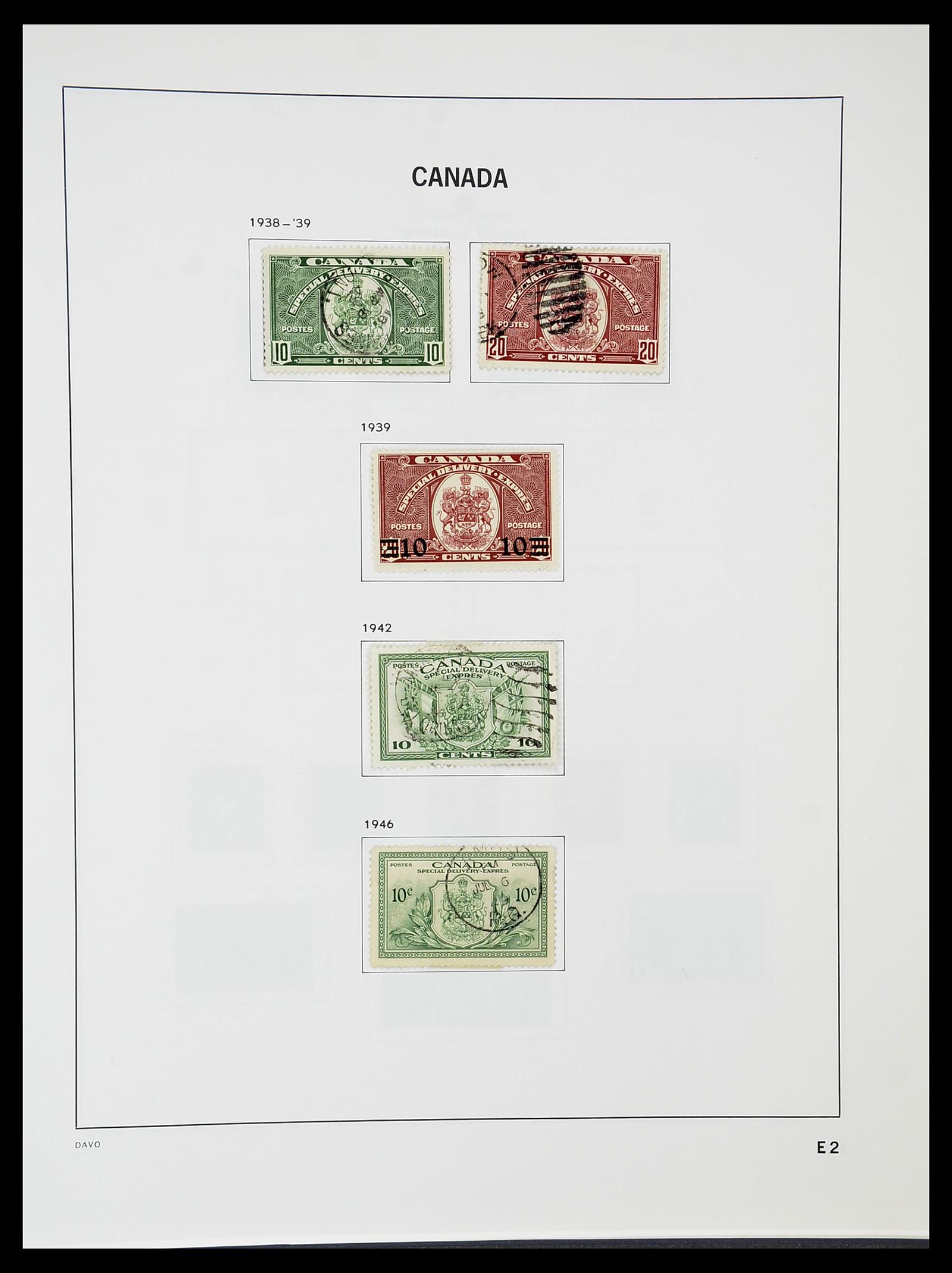 34692 098 - Stamp Collection 34692 Canada 1858-1989.