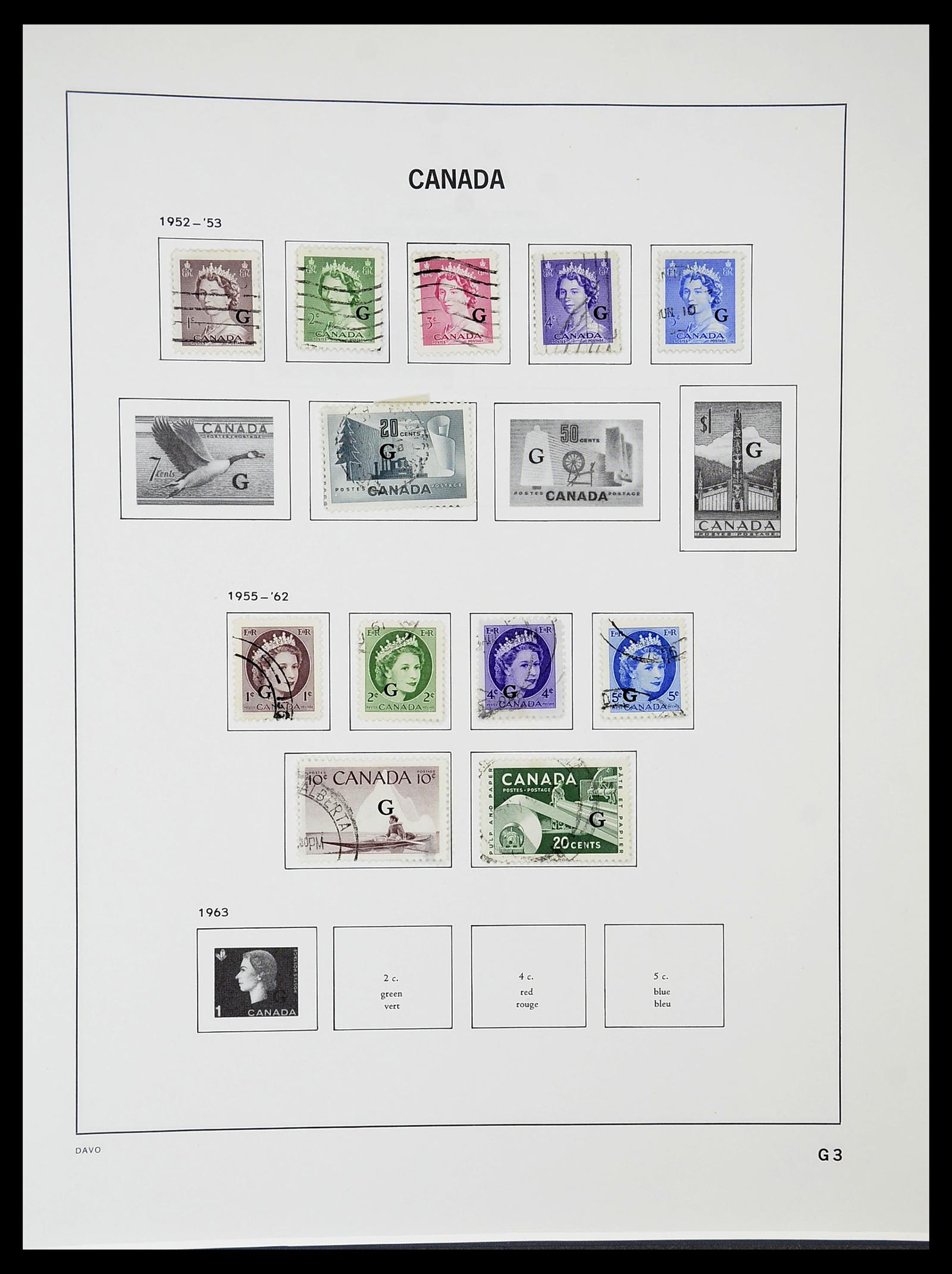 34692 101 - Stamp Collection 34692 Canada 1858-1989.