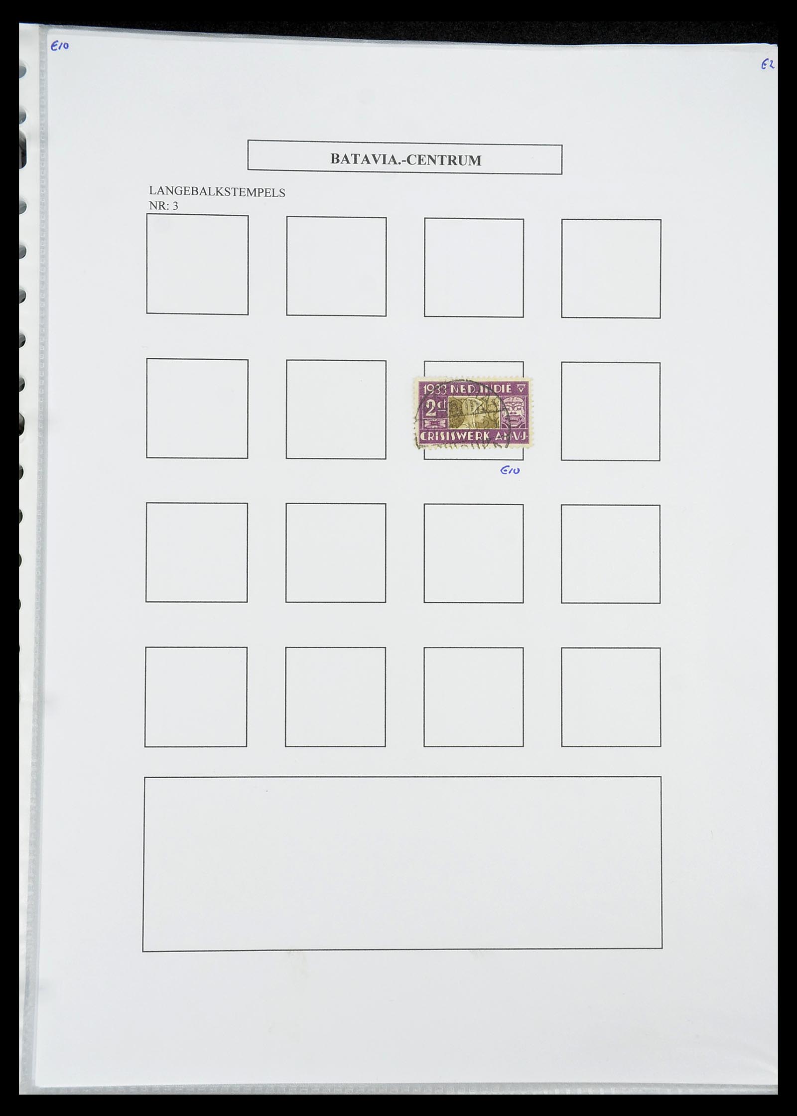 34693 068 - Postzegelverzameling 34693 Nederlands Indië stempels 1917-1948.