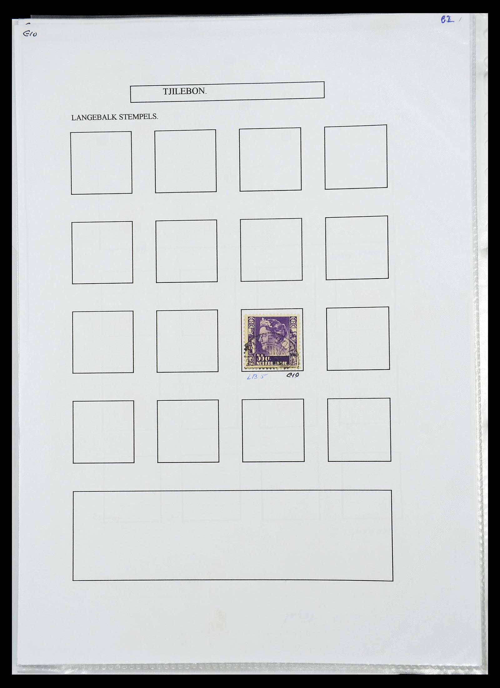 34693 441 - Postzegelverzameling 34693 Nederlands Indië stempels 1917-1948.
