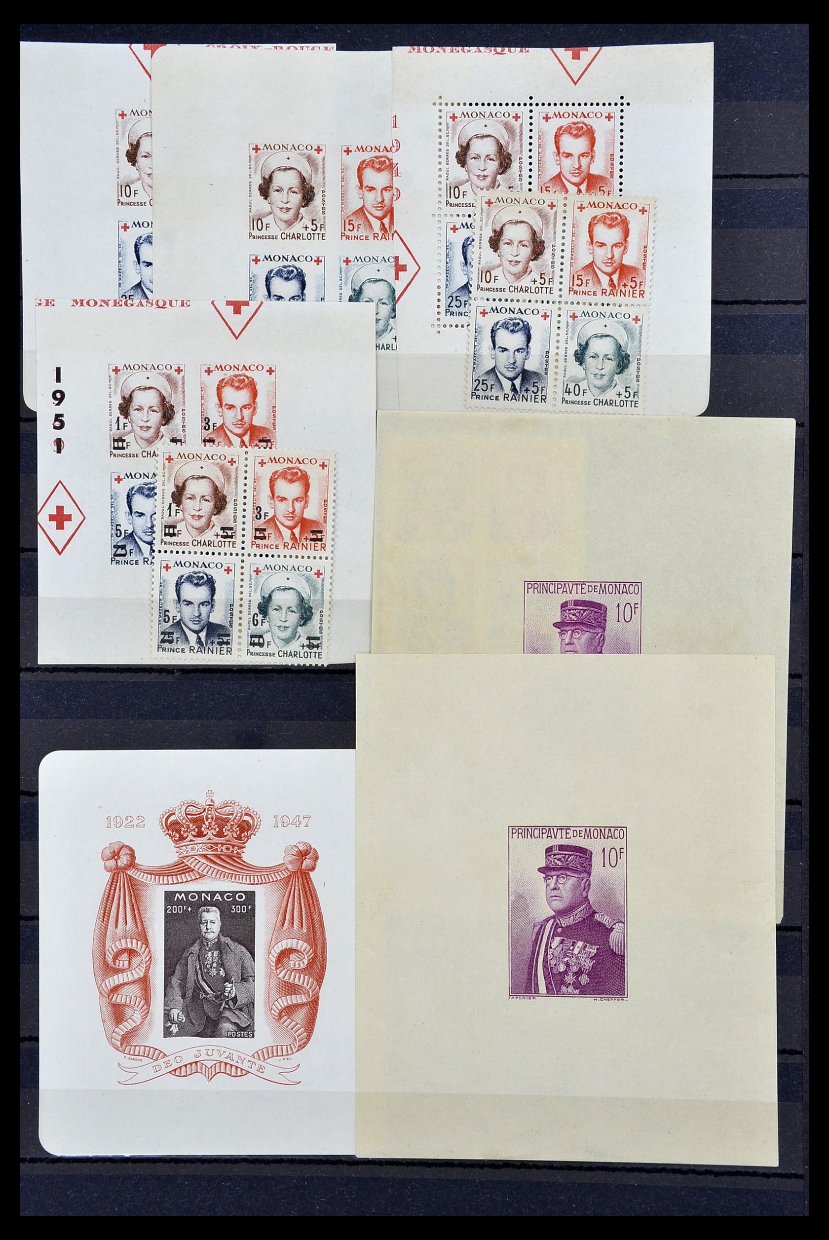 34694 001 - Postzegelverzameling 34694 Monaco 1938-1999.