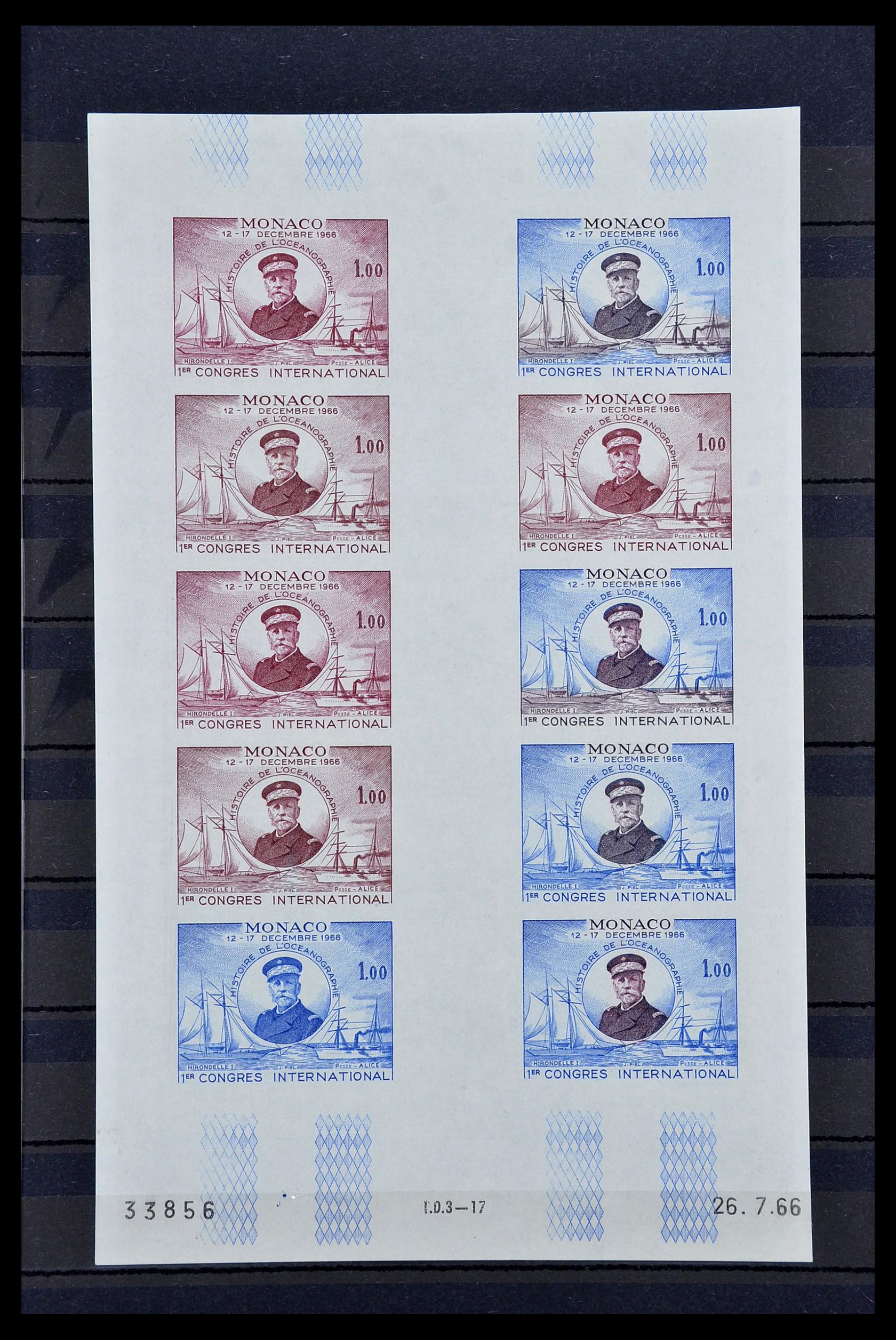 34694 003 - Postzegelverzameling 34694 Monaco 1938-1999.
