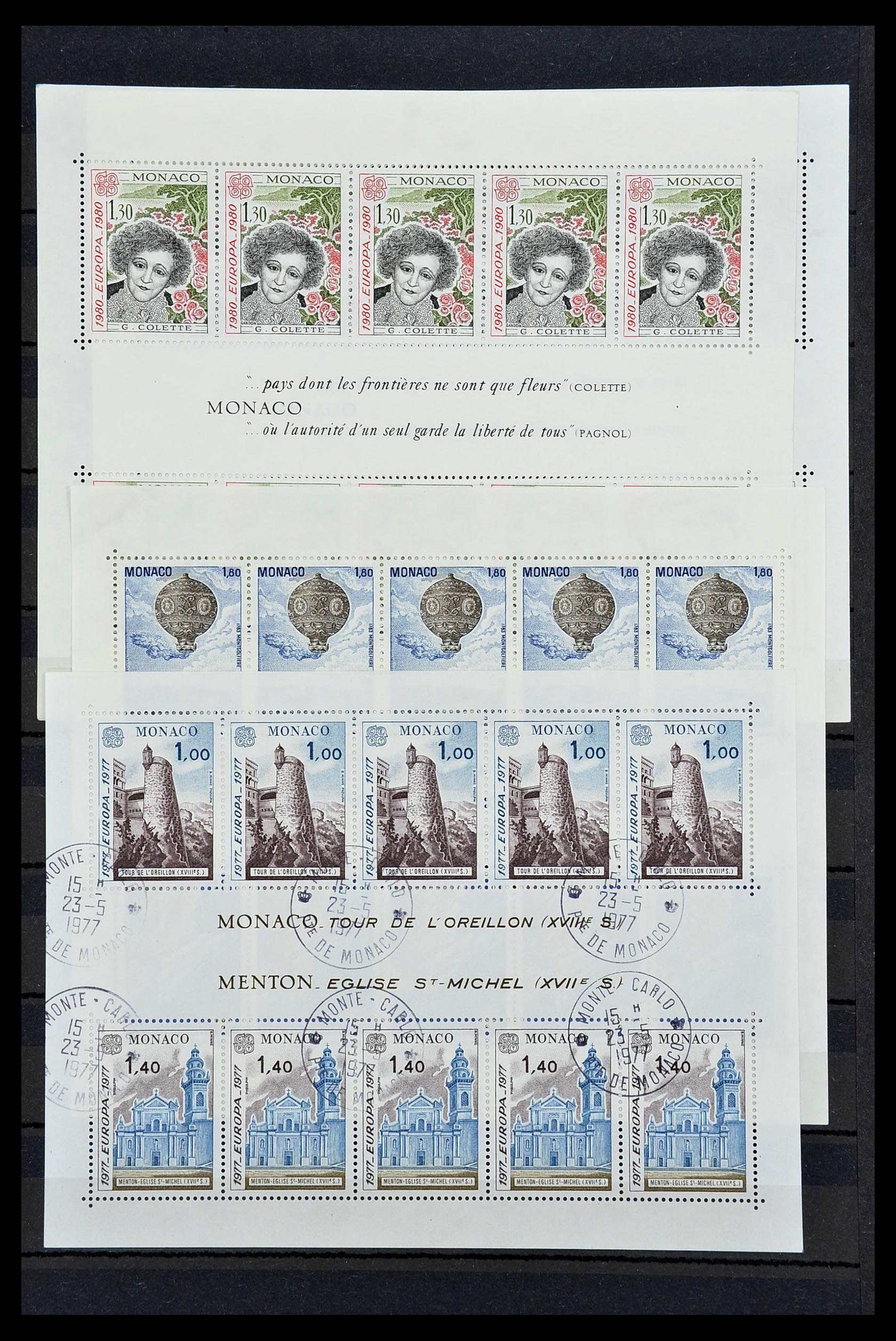 34694 012 - Postzegelverzameling 34694 Monaco 1938-1999.