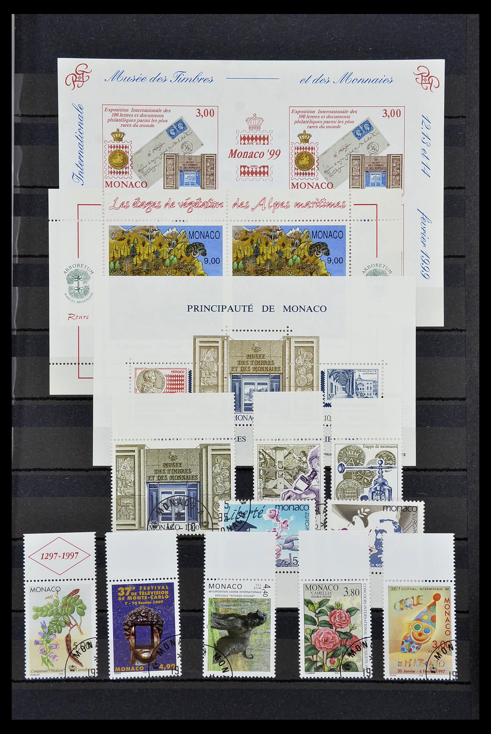 34694 016 - Postzegelverzameling 34694 Monaco 1938-1999.