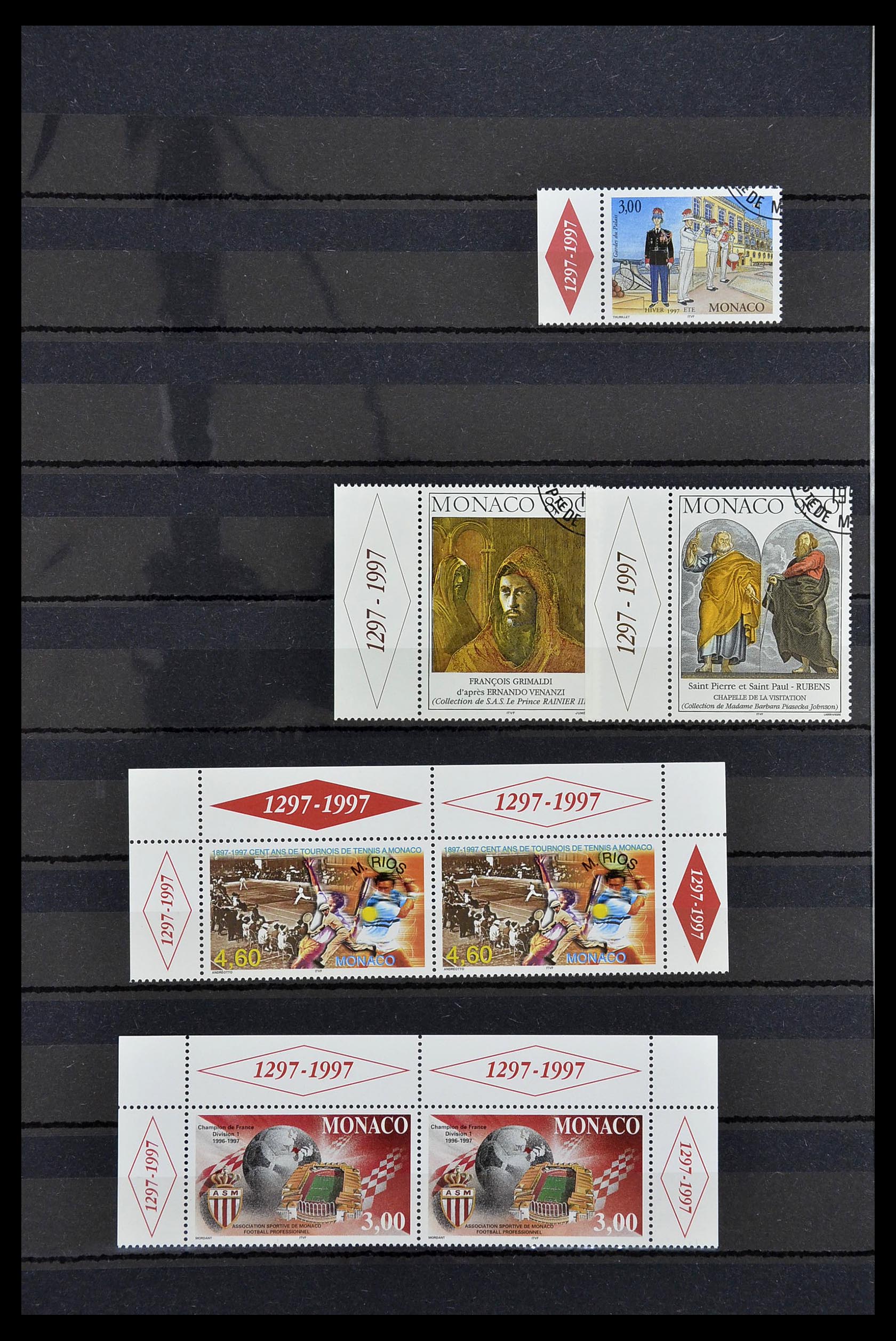 34694 021 - Postzegelverzameling 34694 Monaco 1938-1999.