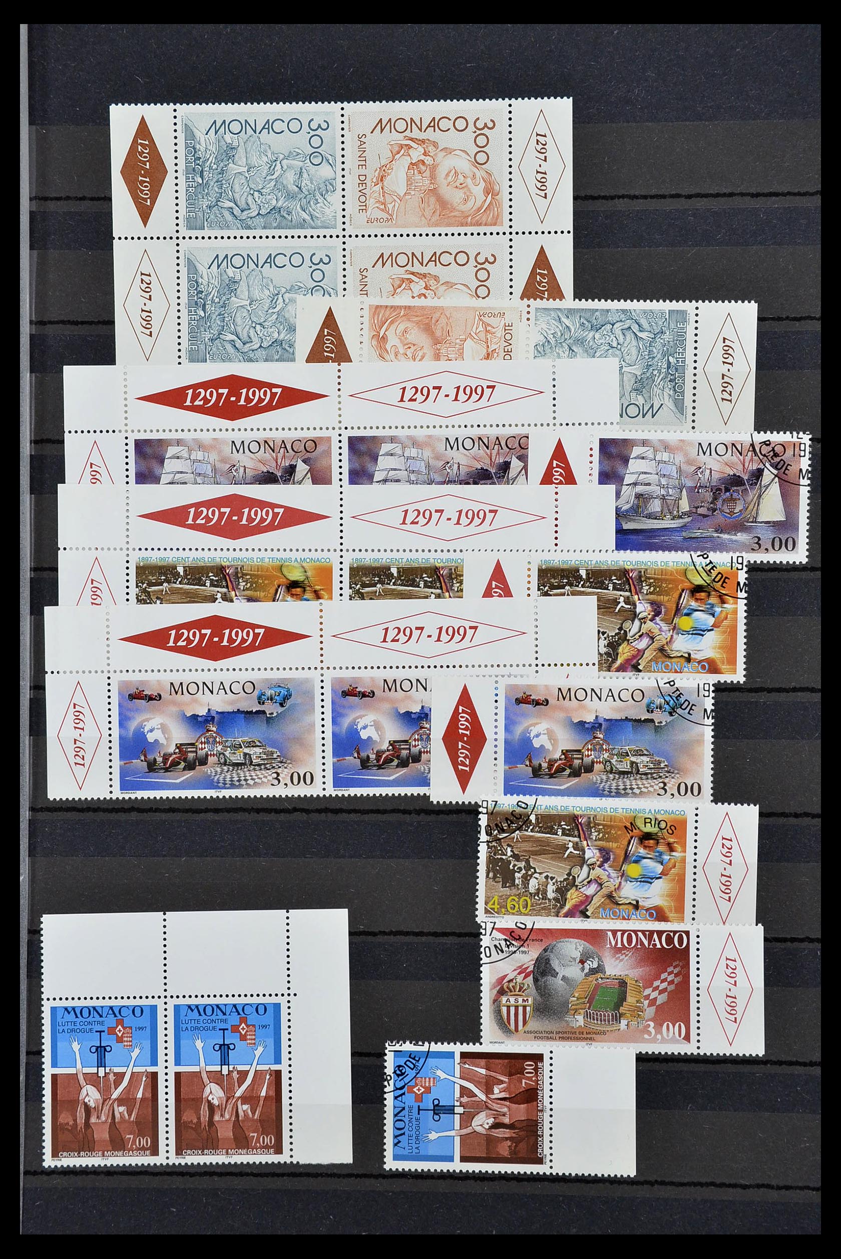 34694 022 - Postzegelverzameling 34694 Monaco 1938-1999.