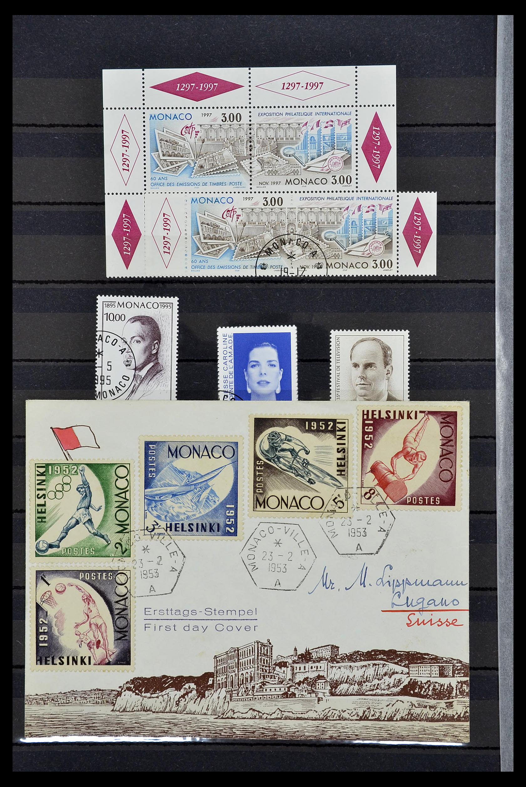 34694 023 - Postzegelverzameling 34694 Monaco 1938-1999.