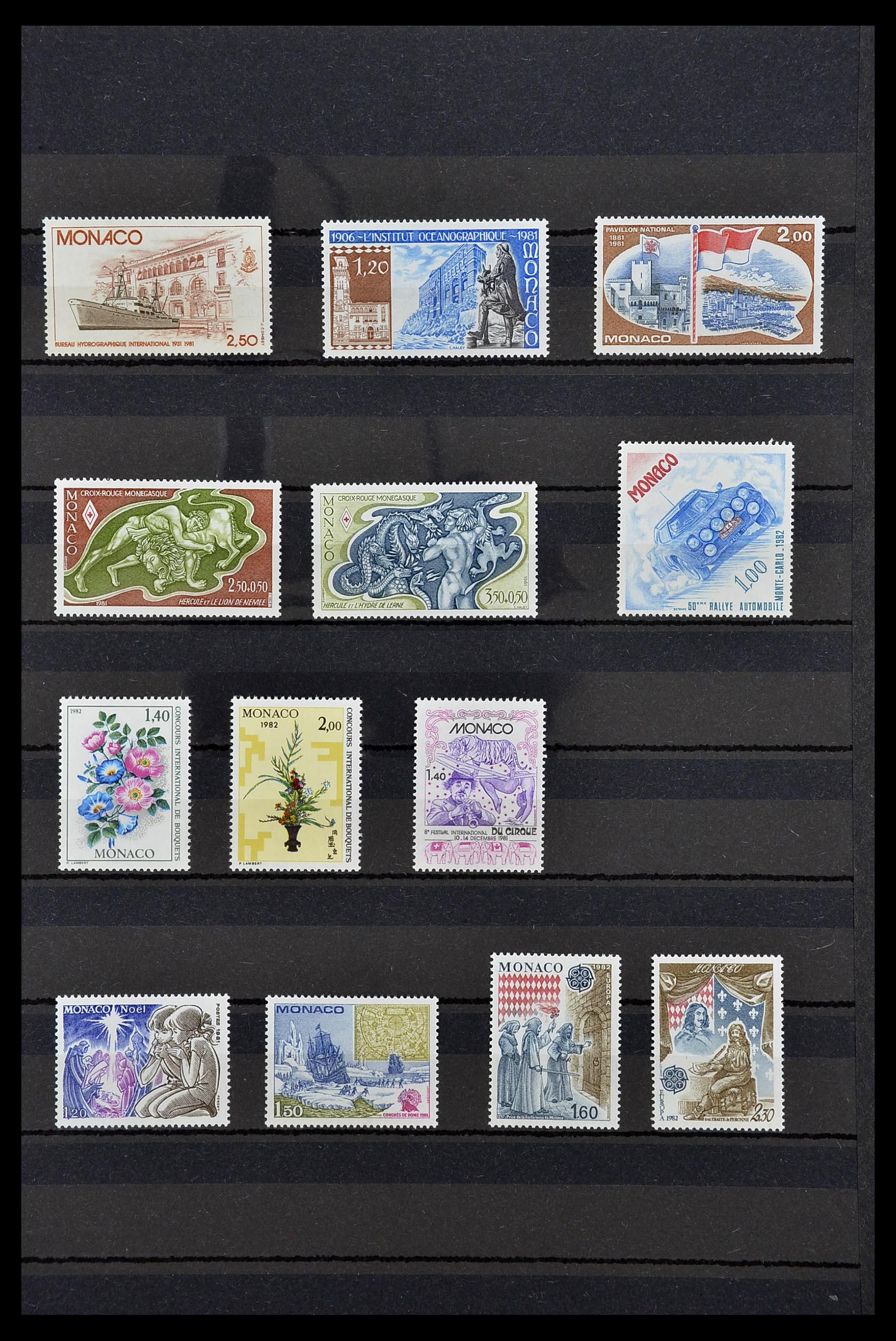 34694 040 - Postzegelverzameling 34694 Monaco 1938-1999.
