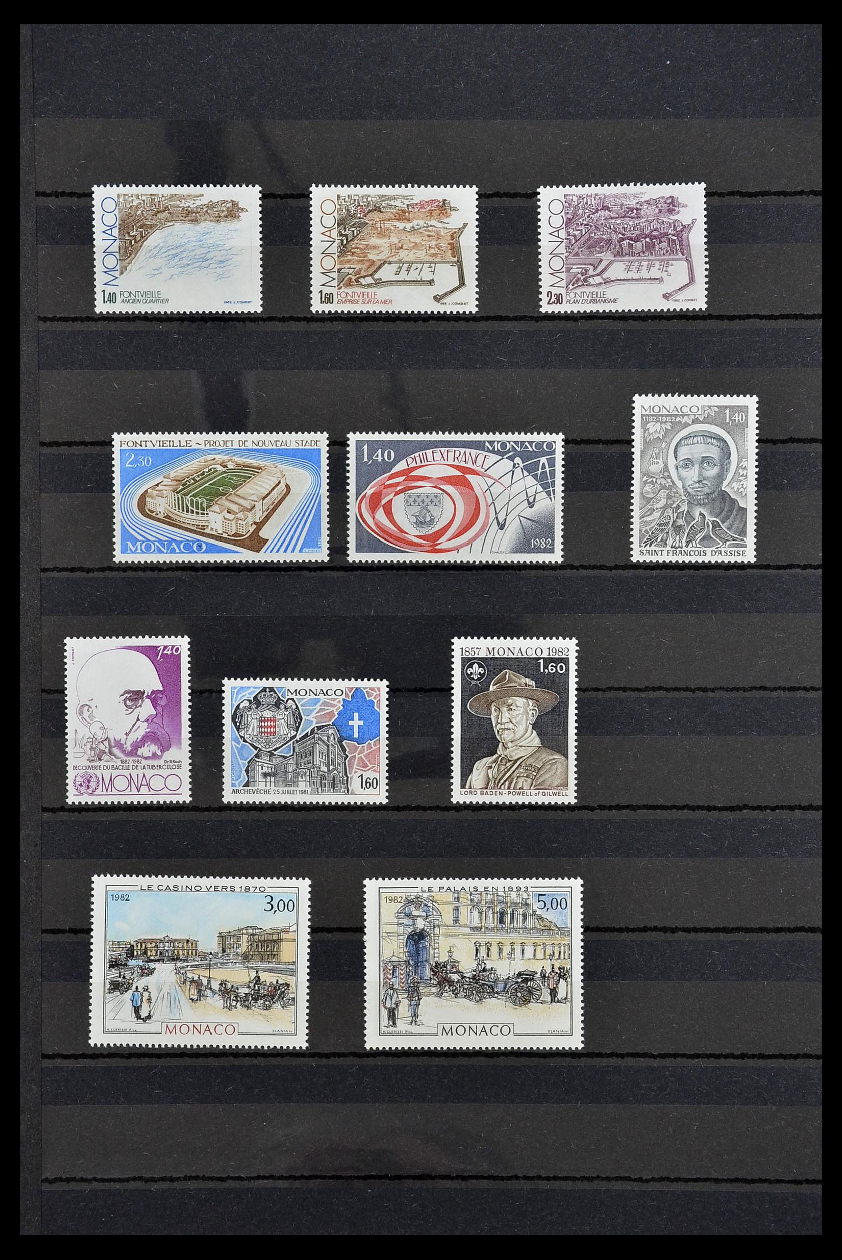 34694 041 - Postzegelverzameling 34694 Monaco 1938-1999.