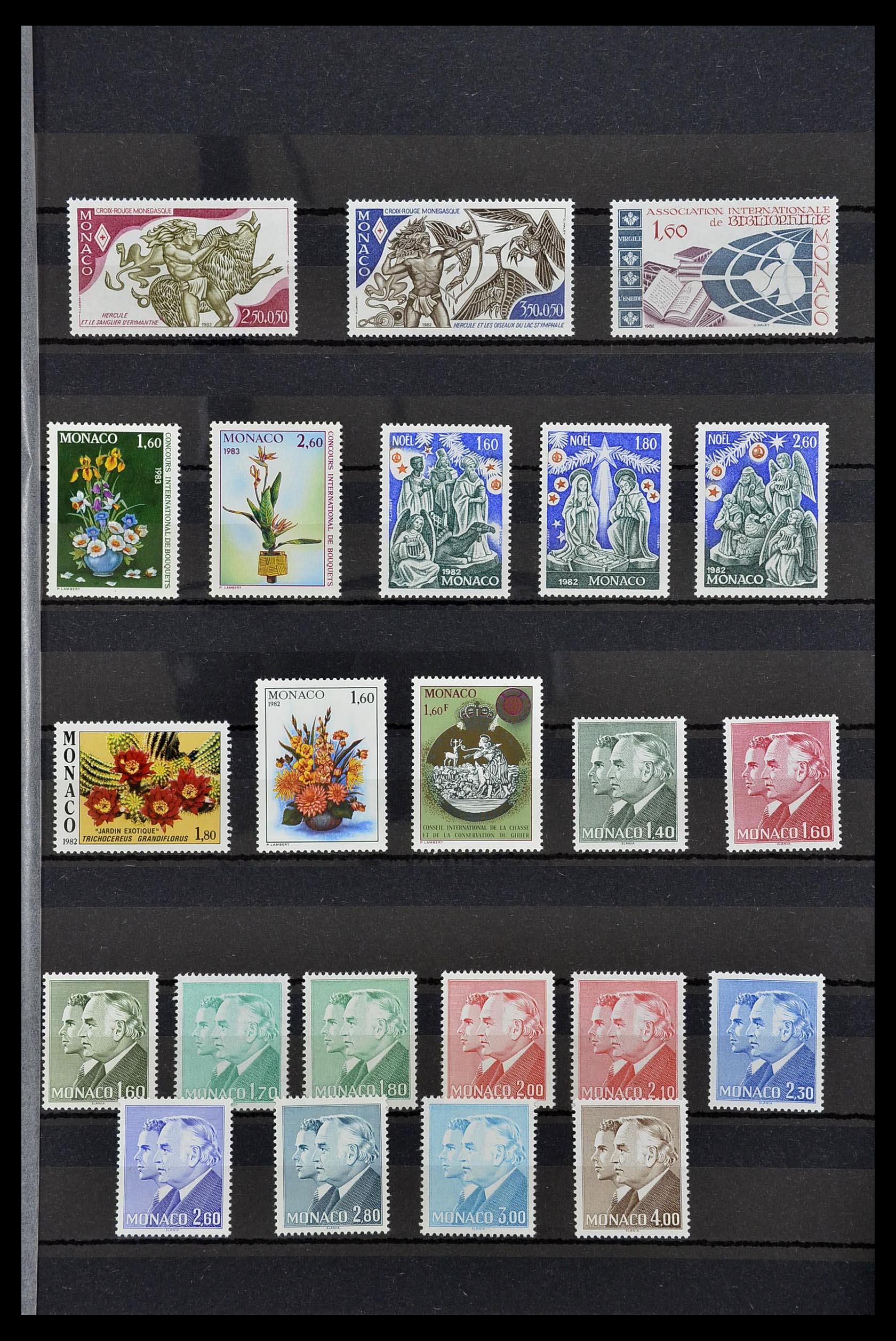 34694 042 - Postzegelverzameling 34694 Monaco 1938-1999.