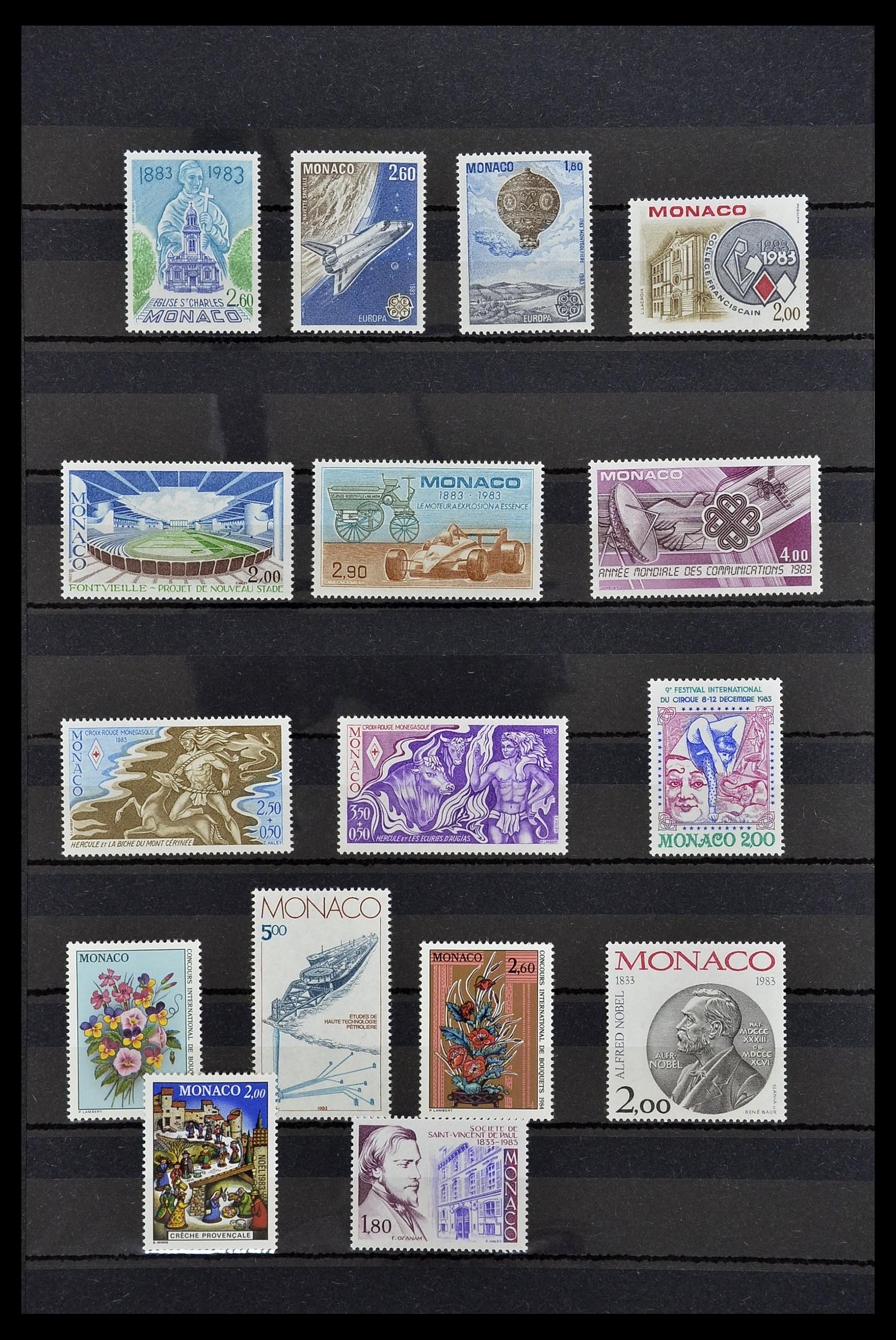 34694 043 - Postzegelverzameling 34694 Monaco 1938-1999.