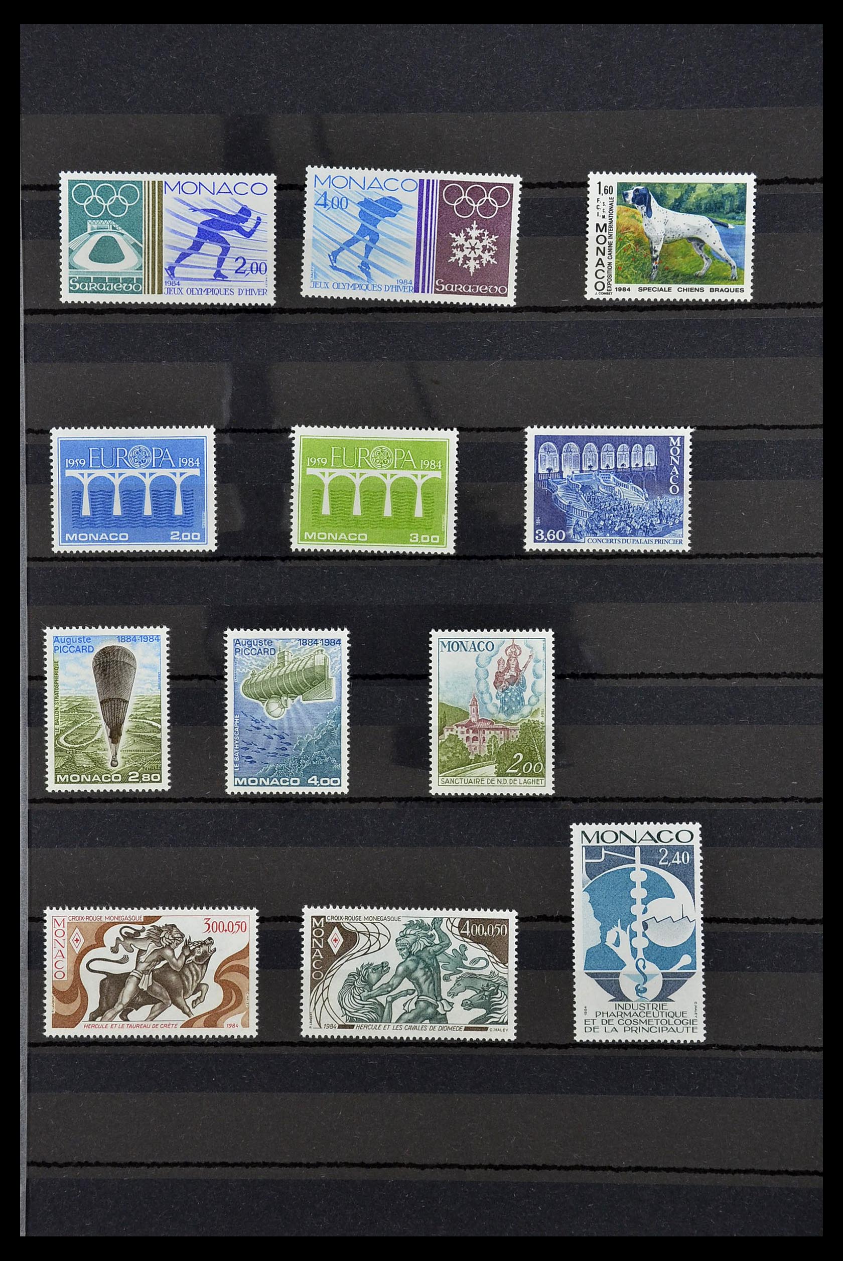 34694 044 - Postzegelverzameling 34694 Monaco 1938-1999.