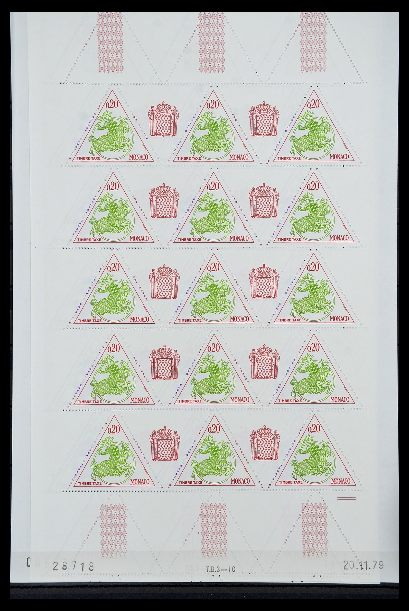 34694 052 - Postzegelverzameling 34694 Monaco 1938-1999.