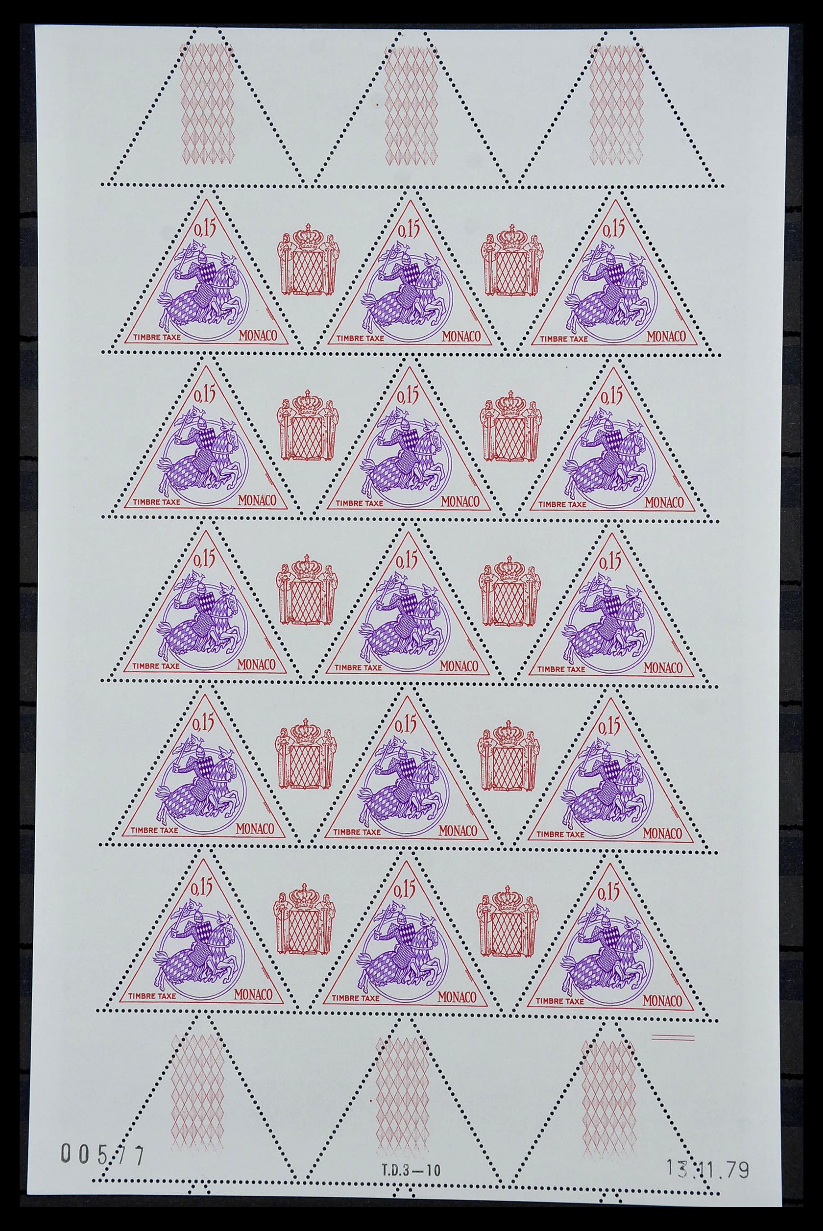 34694 053 - Postzegelverzameling 34694 Monaco 1938-1999.