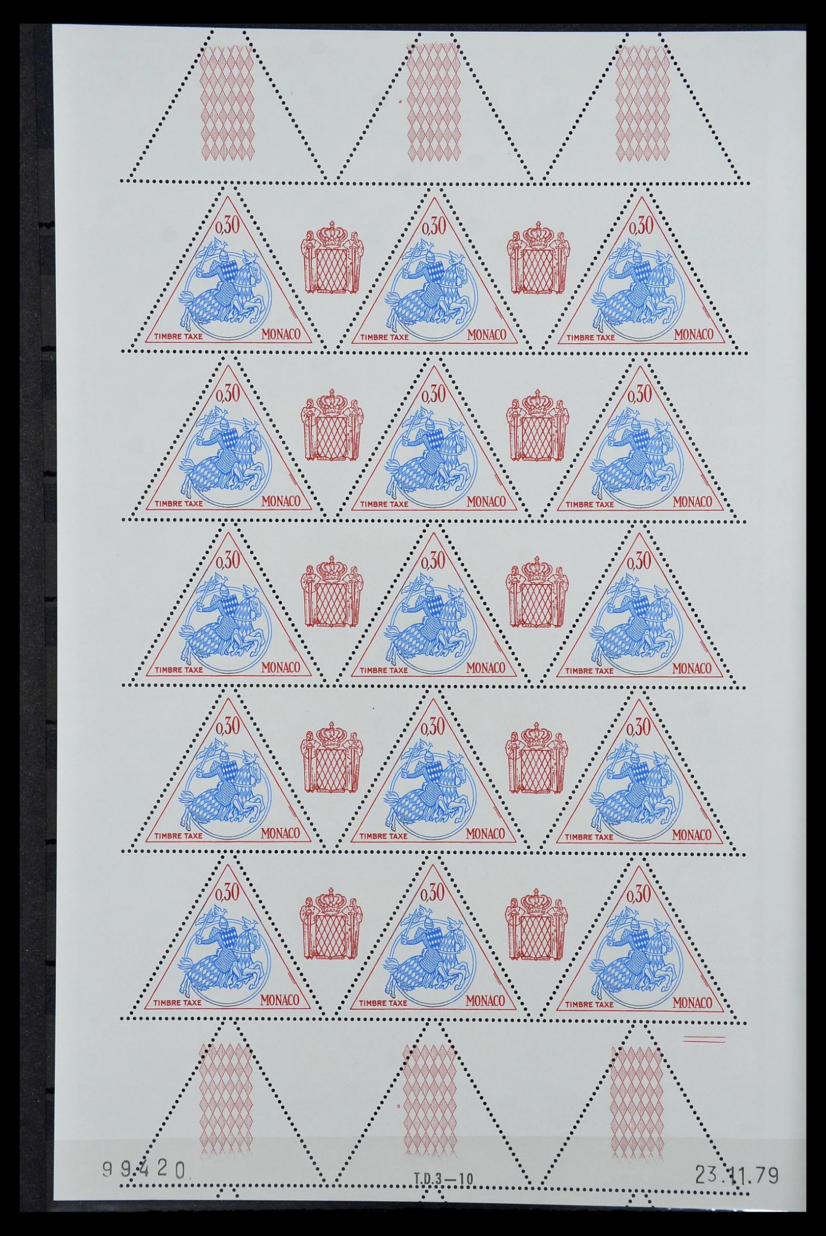 34694 055 - Postzegelverzameling 34694 Monaco 1938-1999.