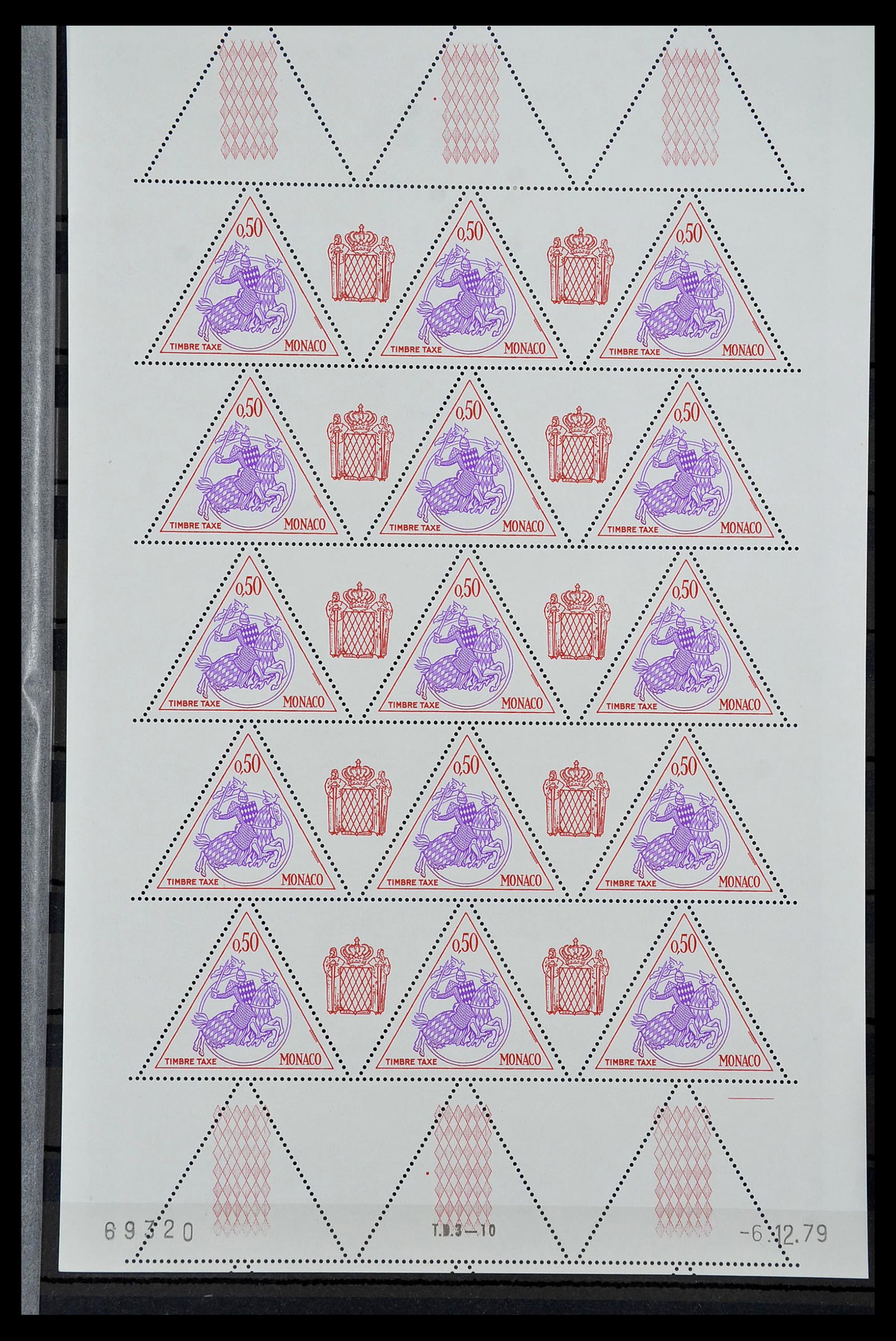 34694 056 - Postzegelverzameling 34694 Monaco 1938-1999.