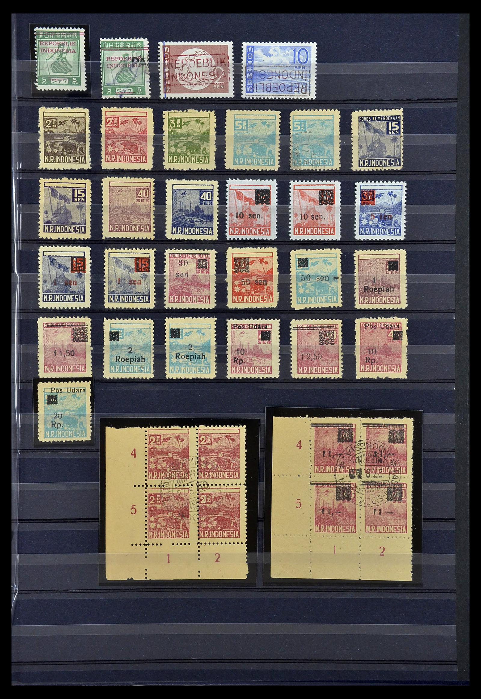 34695 009 - Postzegelverzameling 34695 Japanse Bezetting Nederlands Indië en inte
