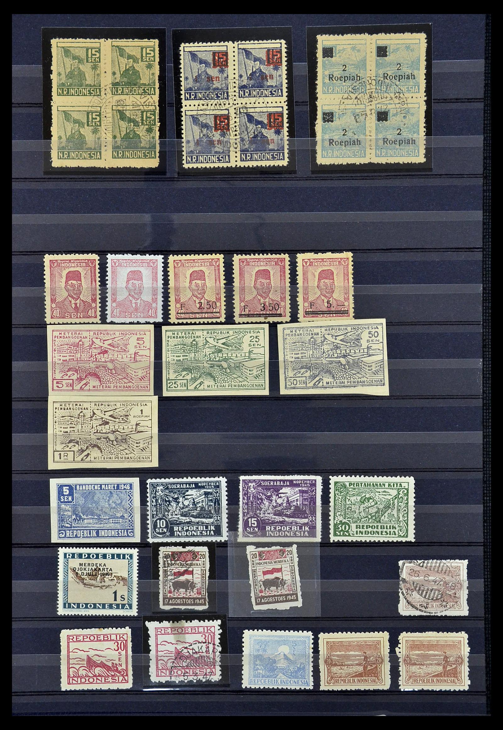 34695 010 - Postzegelverzameling 34695 Japanse Bezetting Nederlands Indië en inte