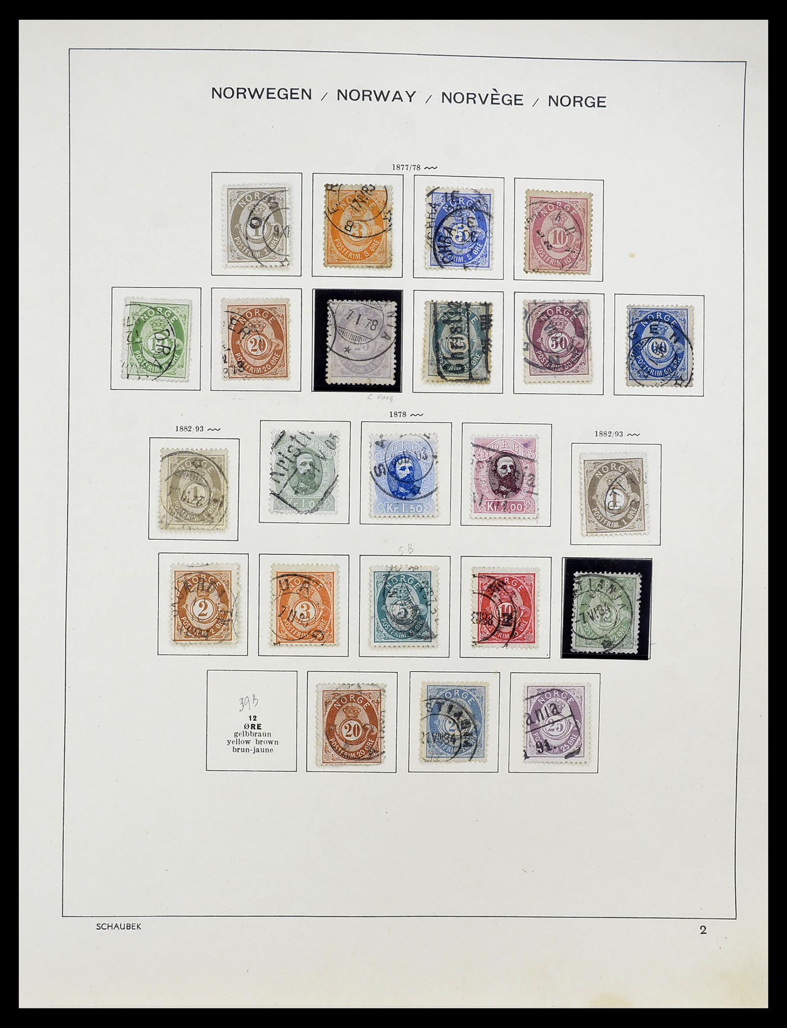 34696 002 - Postzegelverzameling 34696 Noorwegen 1856-1999.