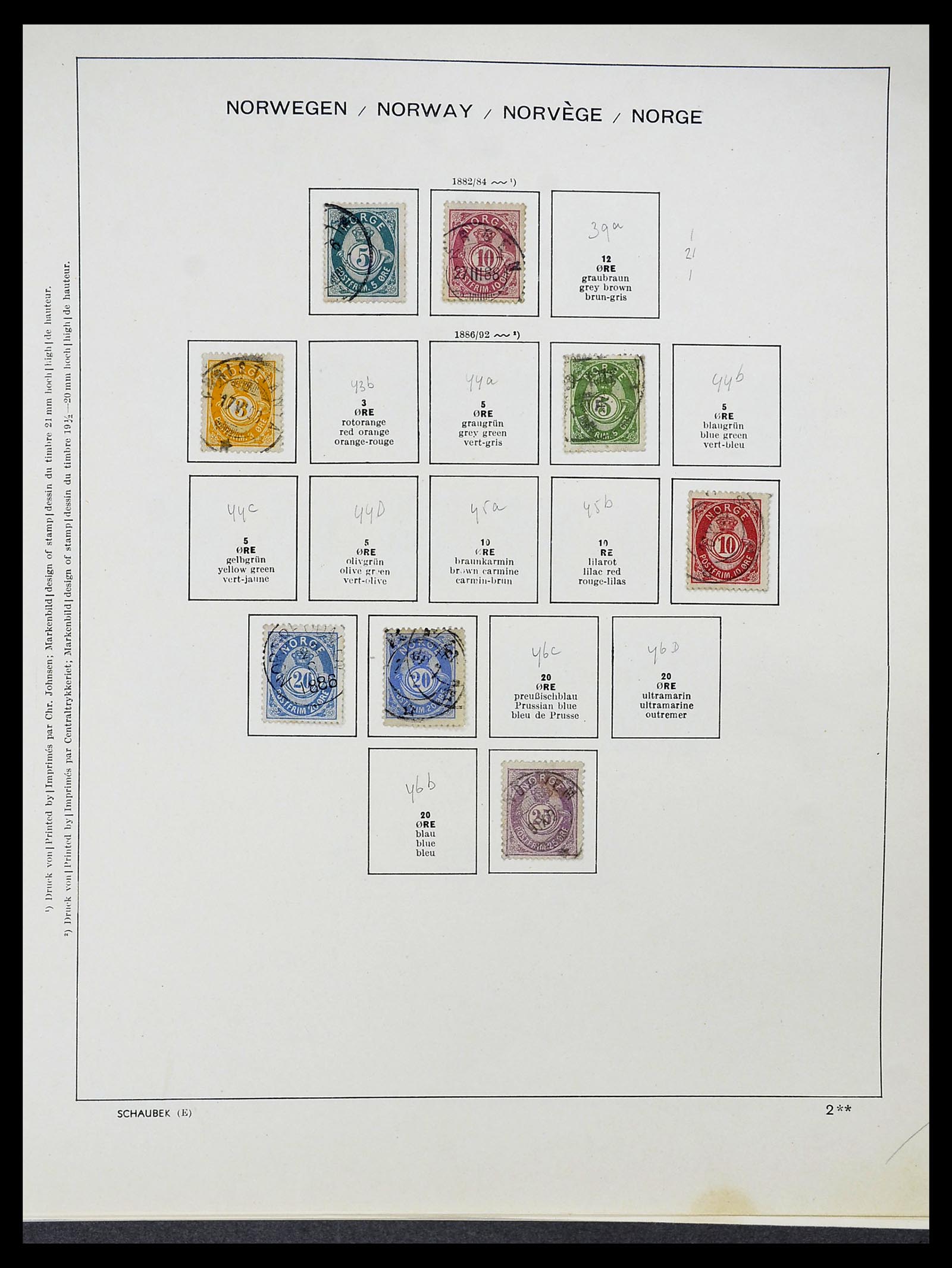34696 003 - Postzegelverzameling 34696 Noorwegen 1856-1999.