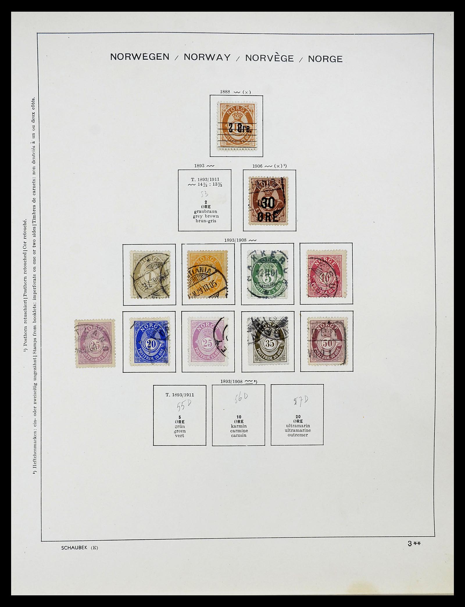 34696 005 - Postzegelverzameling 34696 Noorwegen 1856-1999.