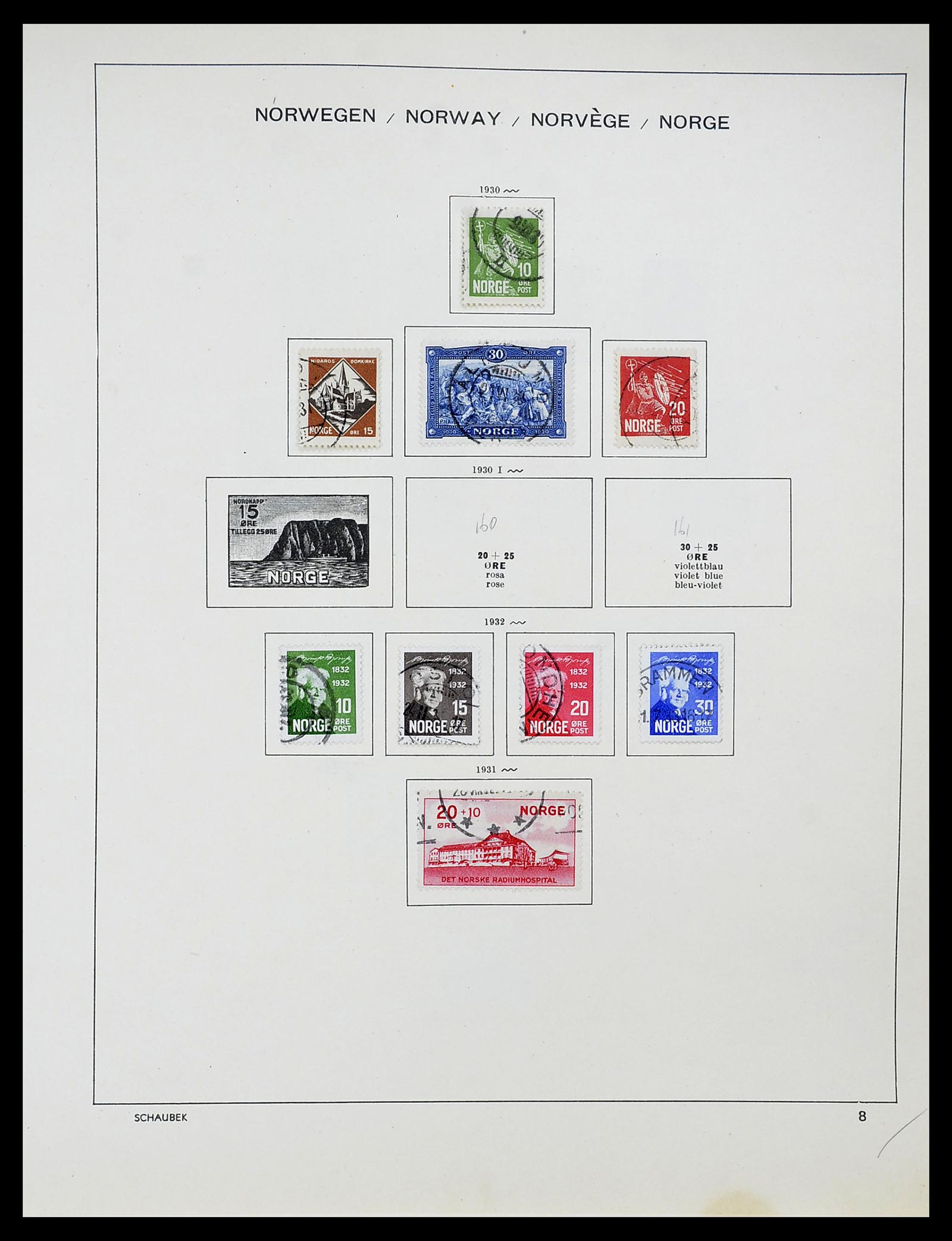 34696 011 - Postzegelverzameling 34696 Noorwegen 1856-1999.